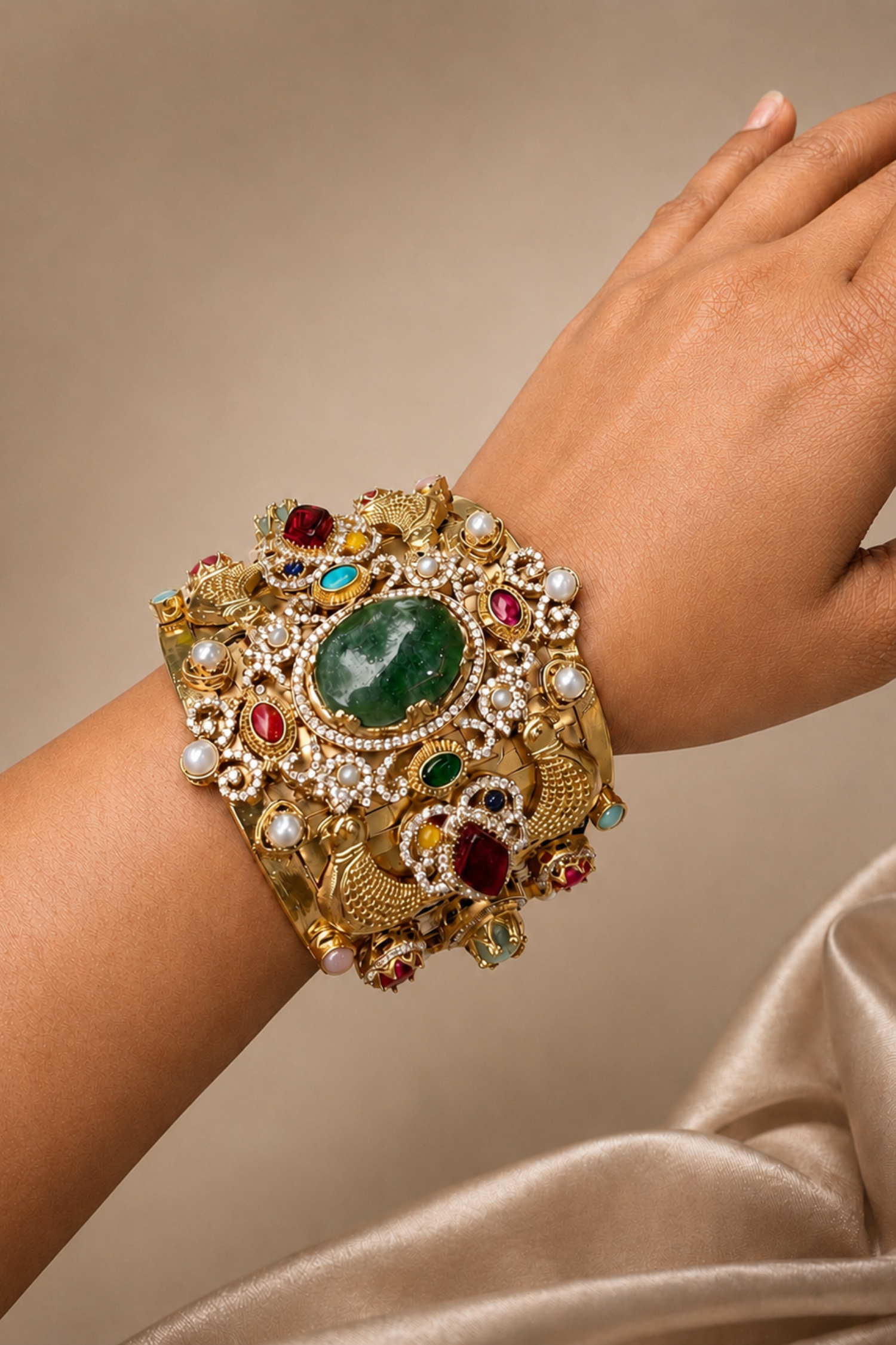 Gold Plated Kada Bracelet