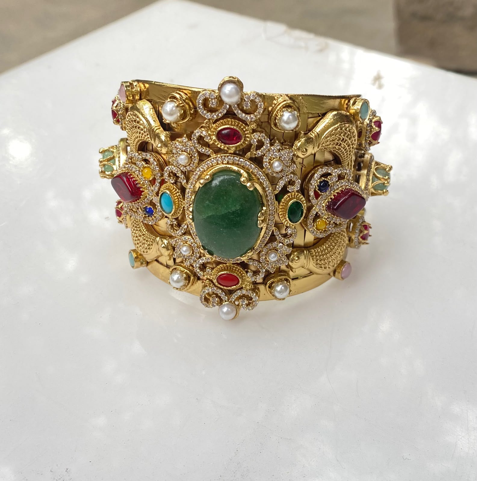 Gold Plated Kada Bracelet