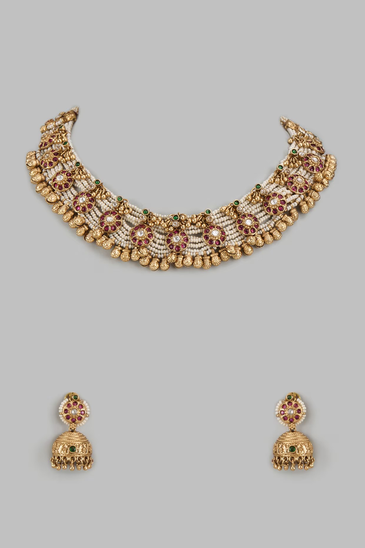 Vreenia Gold Temple Set