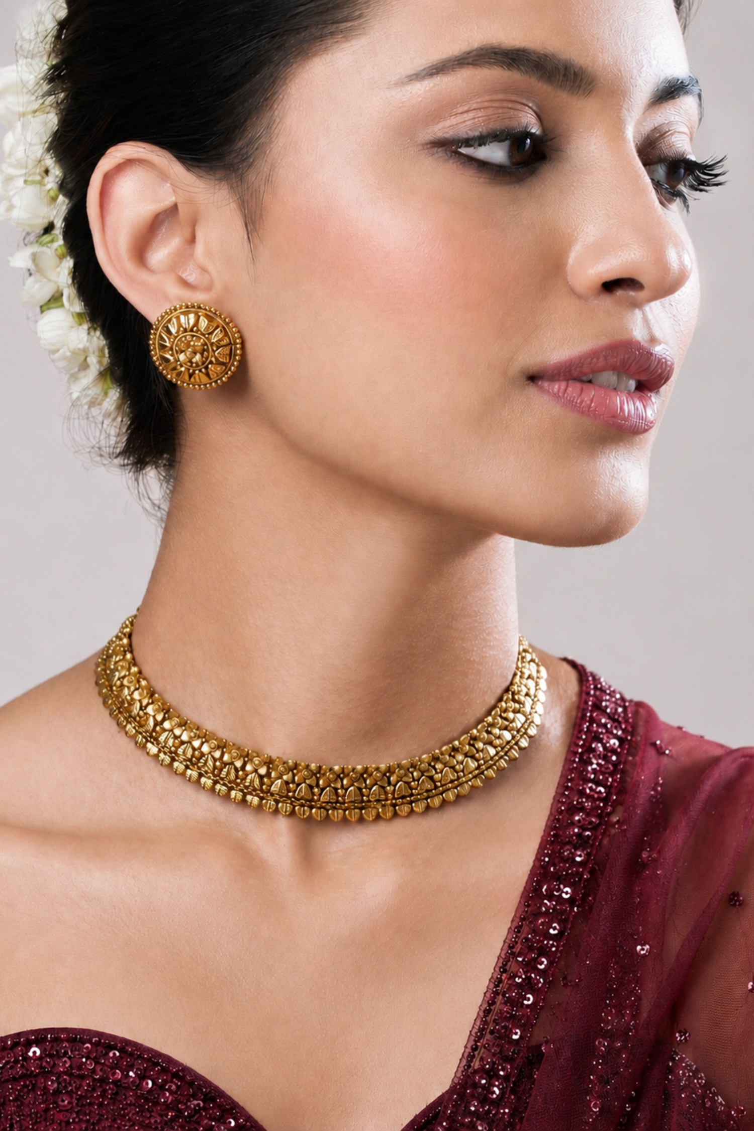 Vedana Gold Plated Temple Set