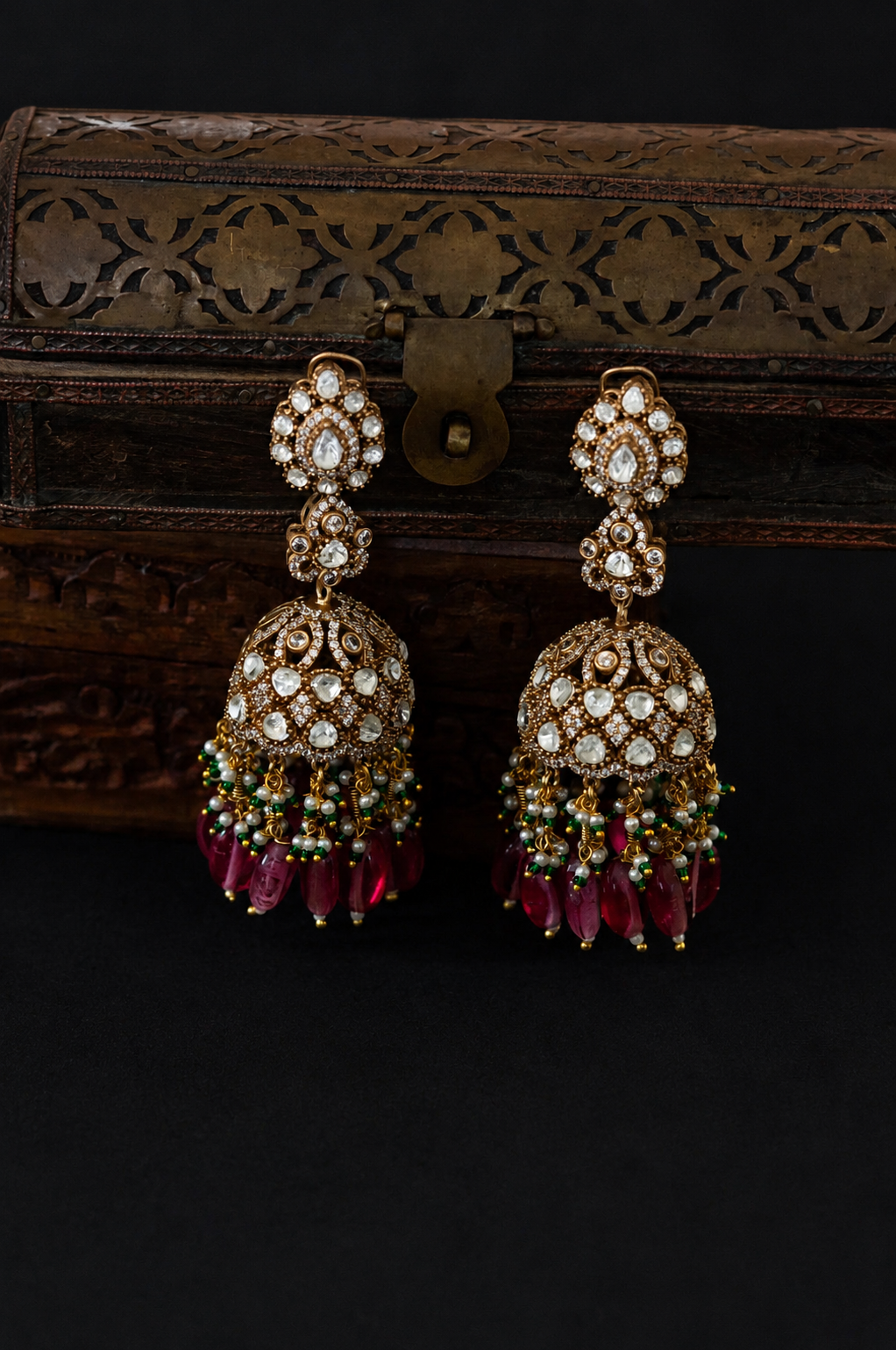 Yuvan Victorian Polki Earrings
