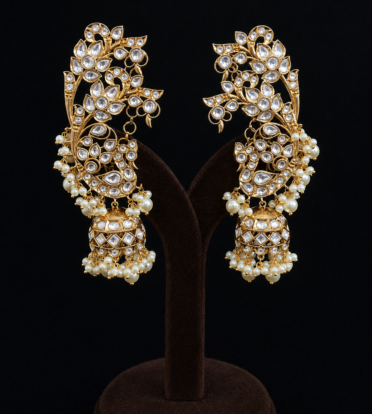 Rivya Polki Kundan Earcuff Earrings