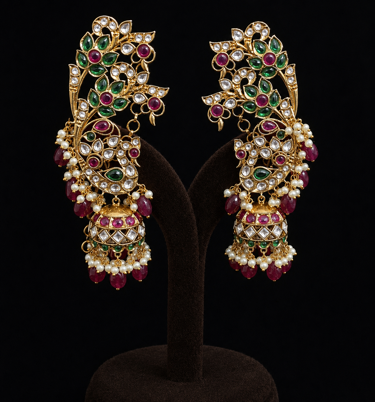 Rivya Polki Kundan Earcuff Earrings
