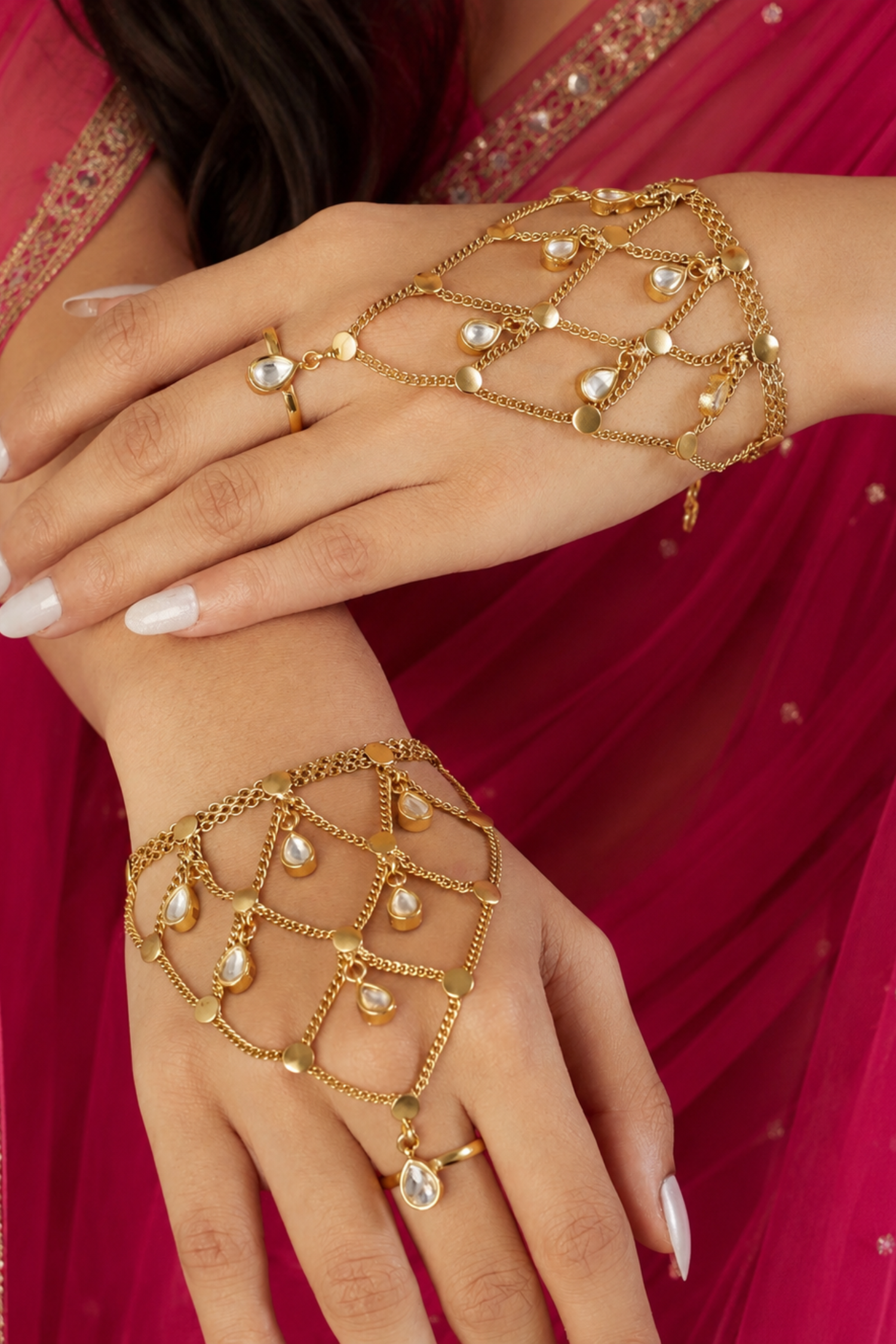 Gold Plated Haath Phool