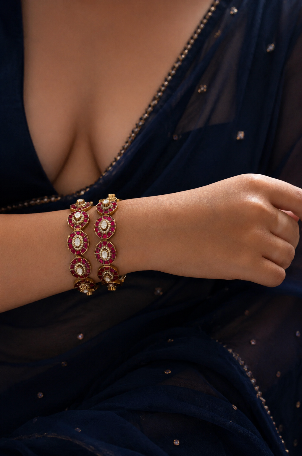 Uncut Polki Bangles