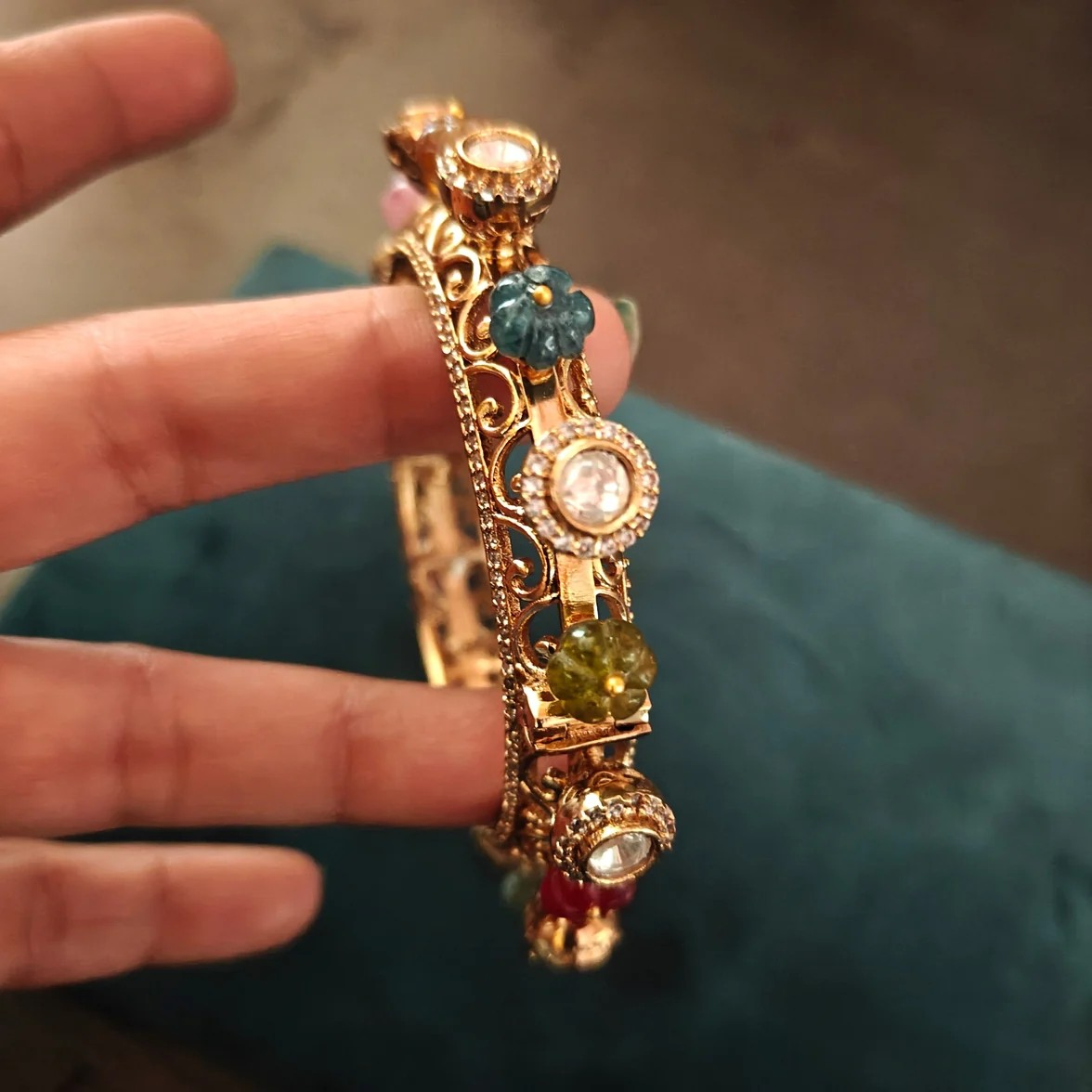 Pacheli Polki Bangles