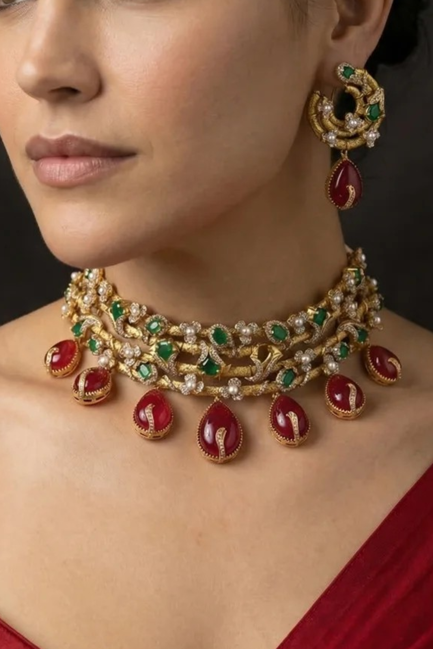 Kushiya Polki Choker Set