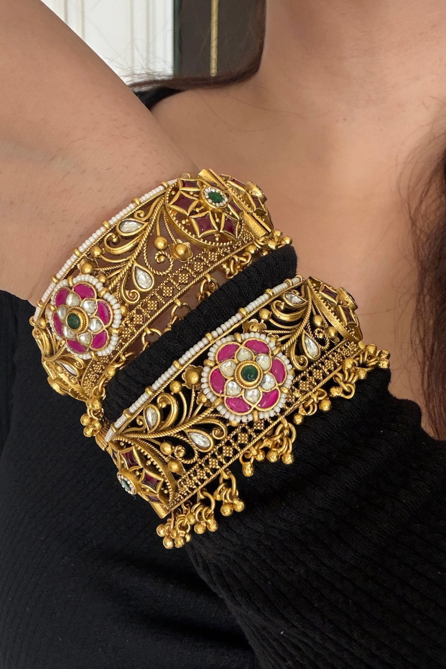 Gold Plated Heritage Bangles