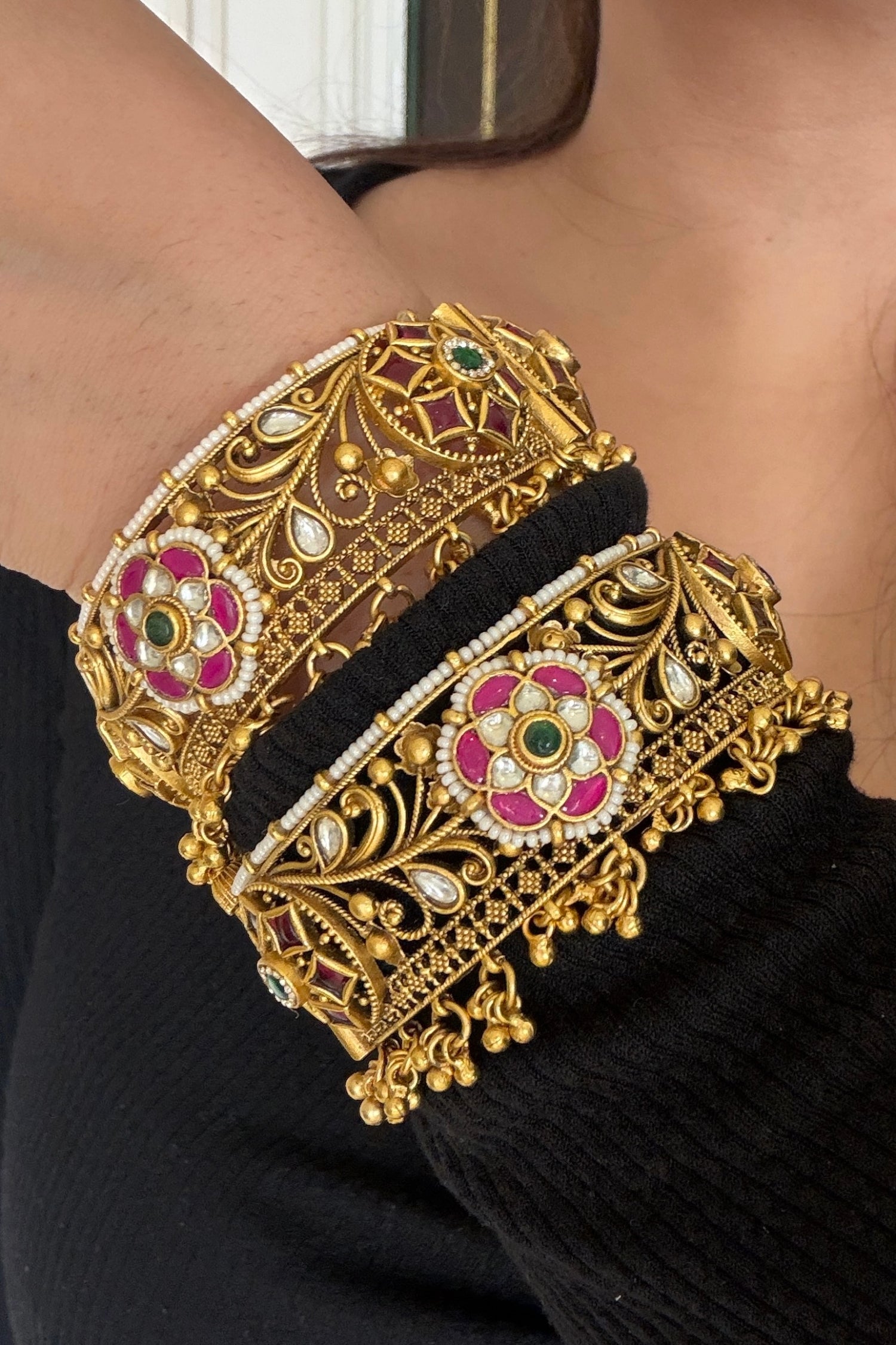 Gold Plated Heritage Bangles