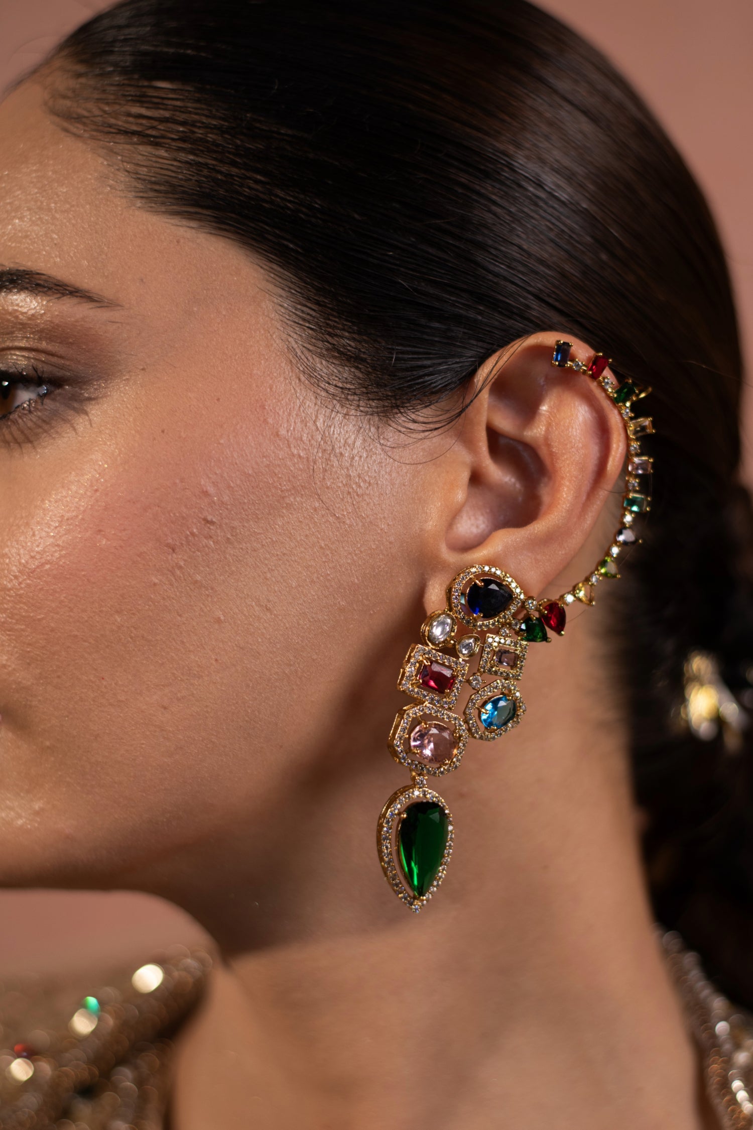 Rihana Semi Precious Stone Earrings