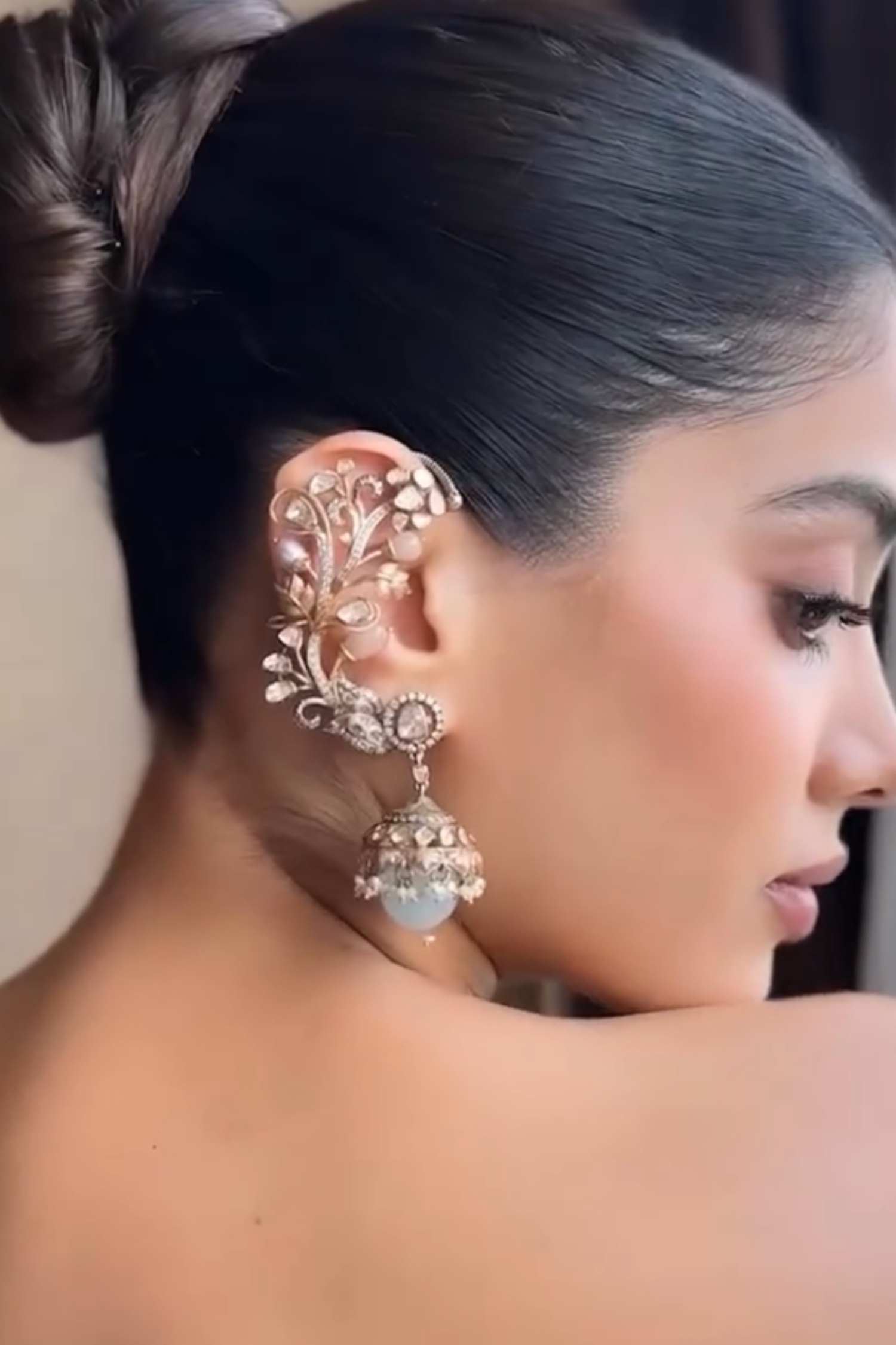 Torani Earcuff Jhumka Earrings