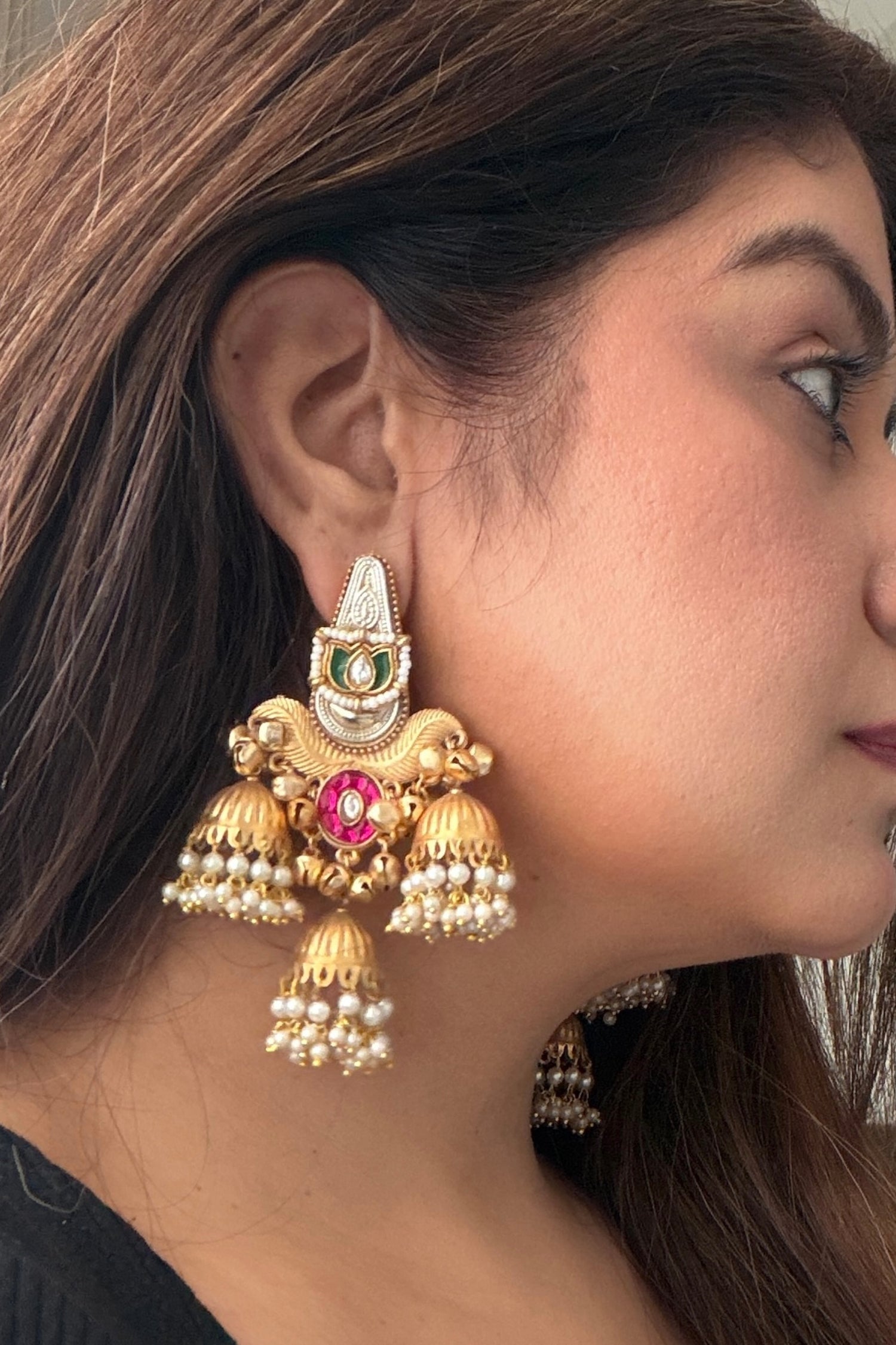 Tanaz Gold Plated Earrings