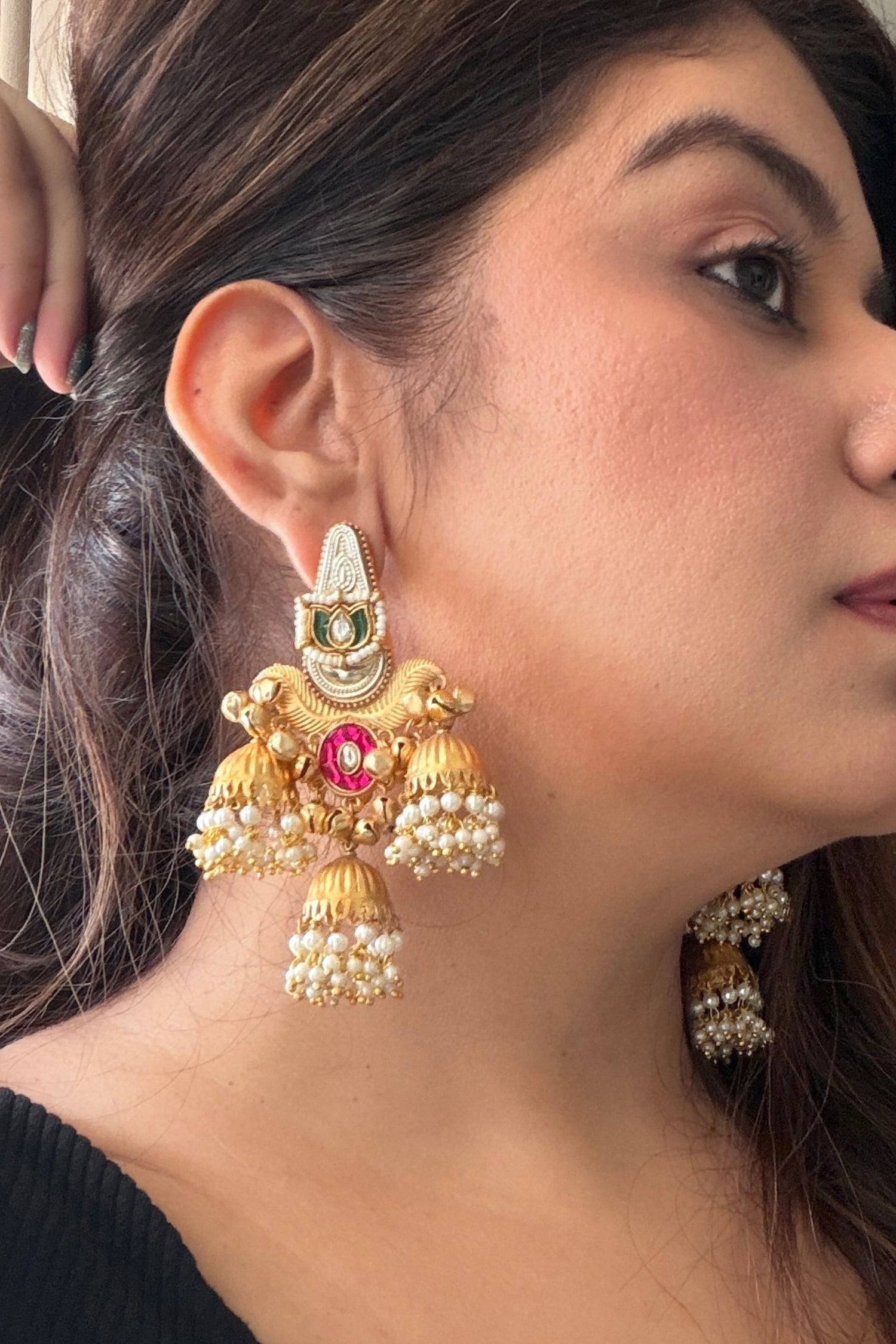 Tanaz Gold Plated Earrings
