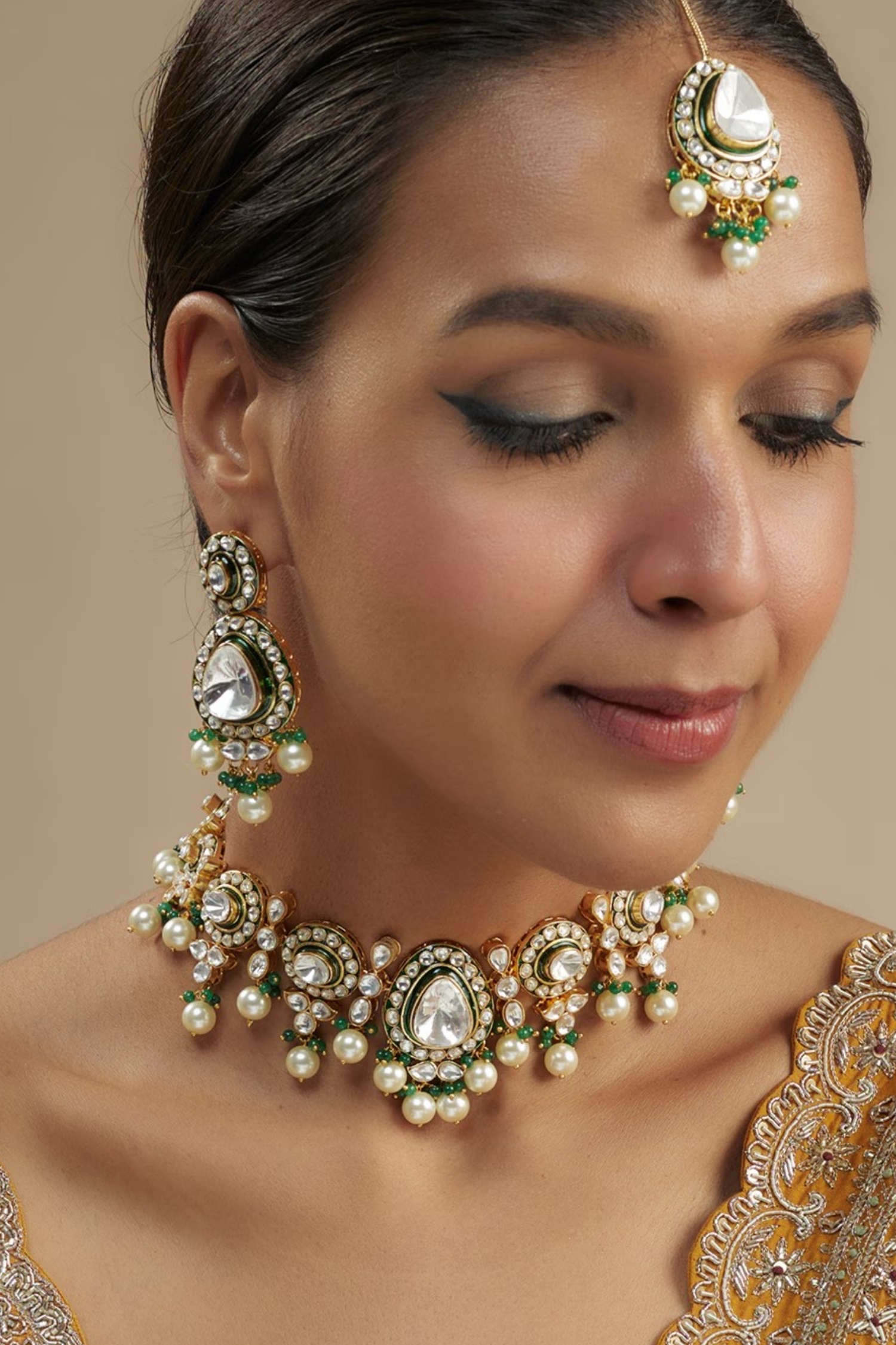 Mehika Polki Kundan Set