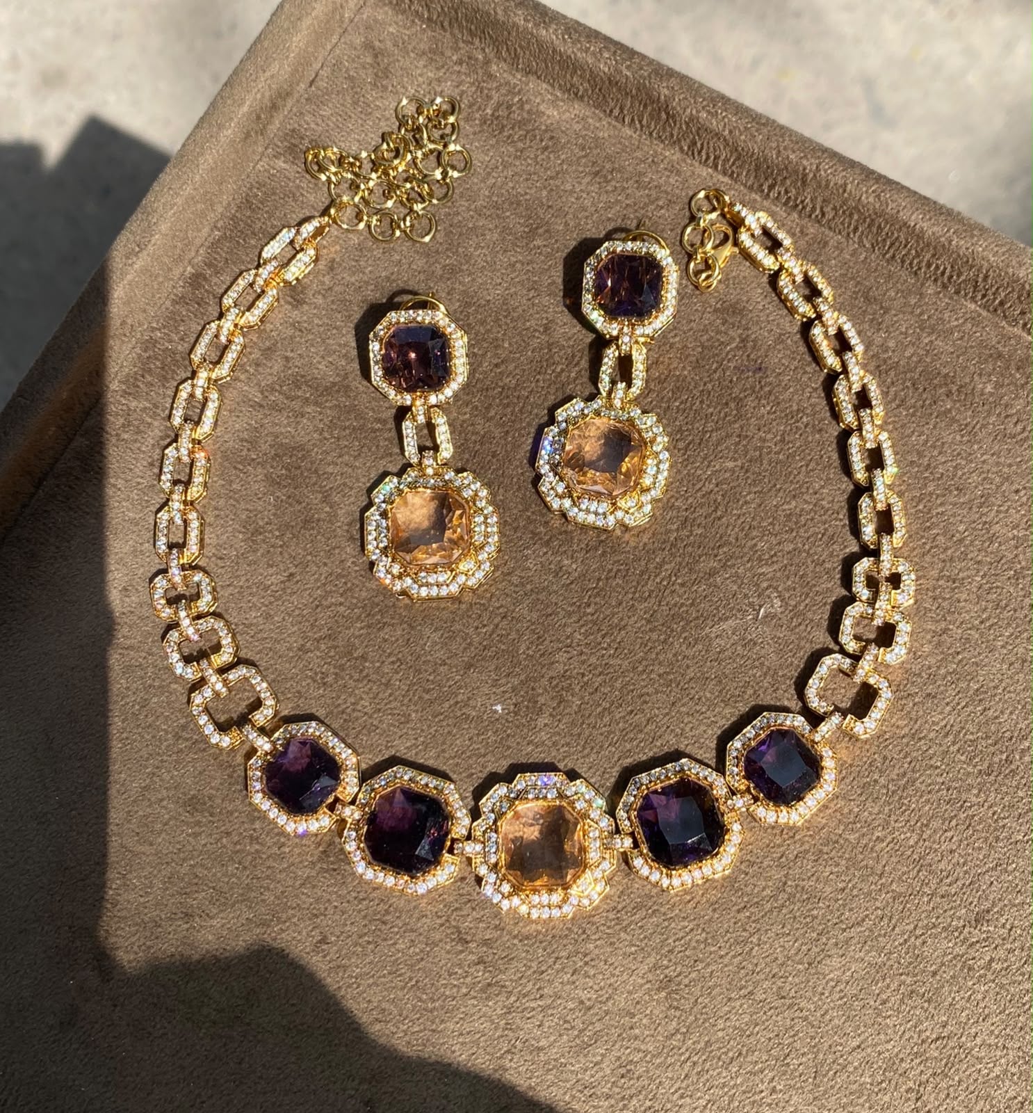 Sabyachi Gemstone Necklace Set