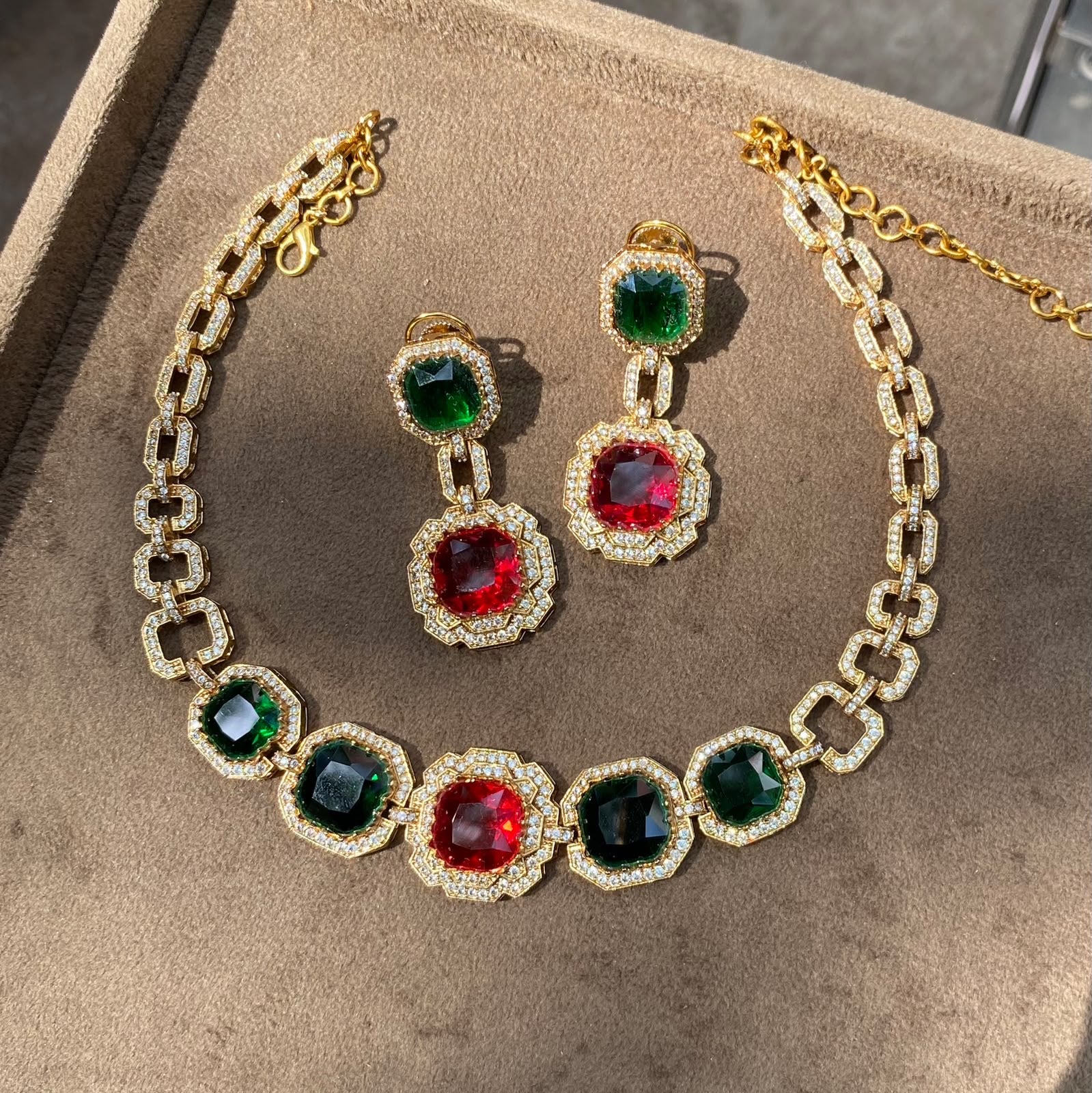 Sabyachi Gemstone Necklace Set