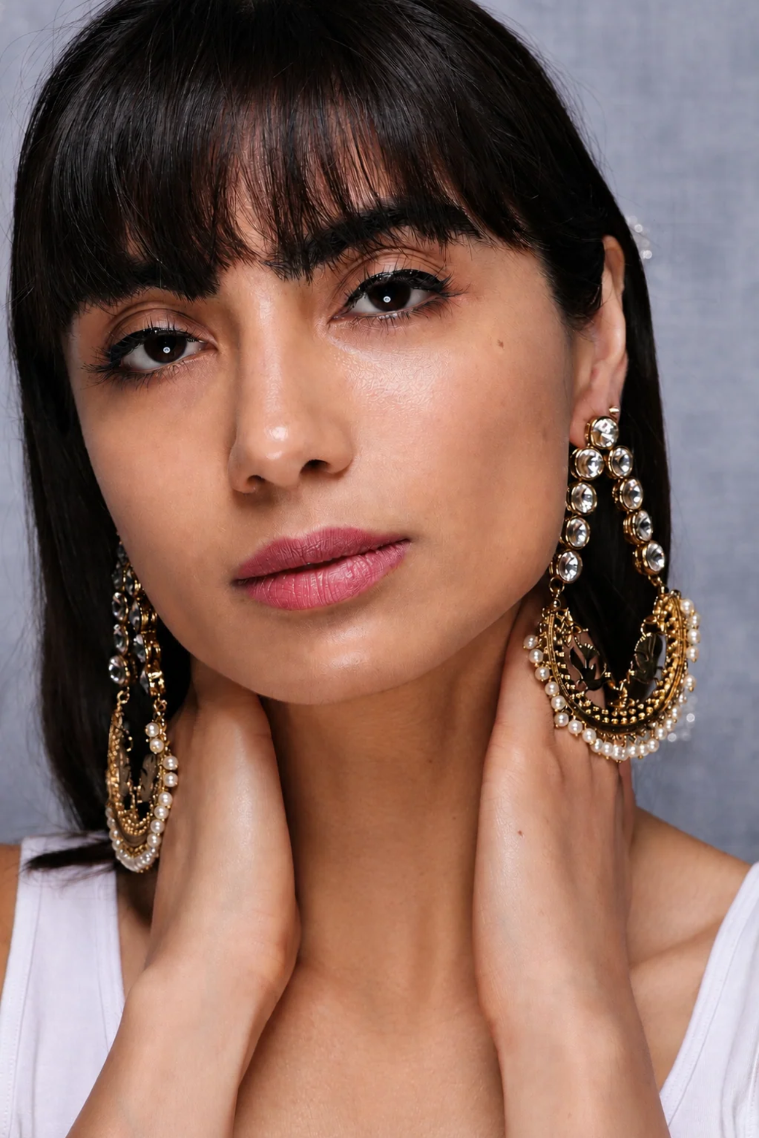 Faris Handcrafted Antique Gold Earrings