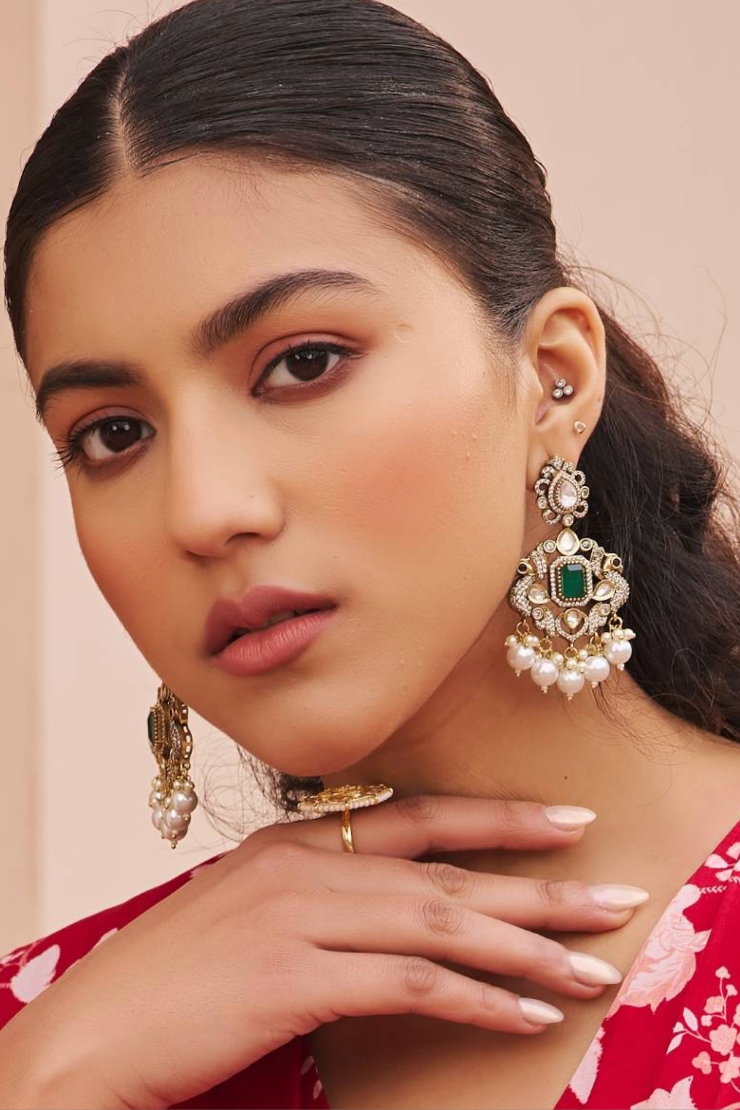 Kalinda Victorian Polki Earrings