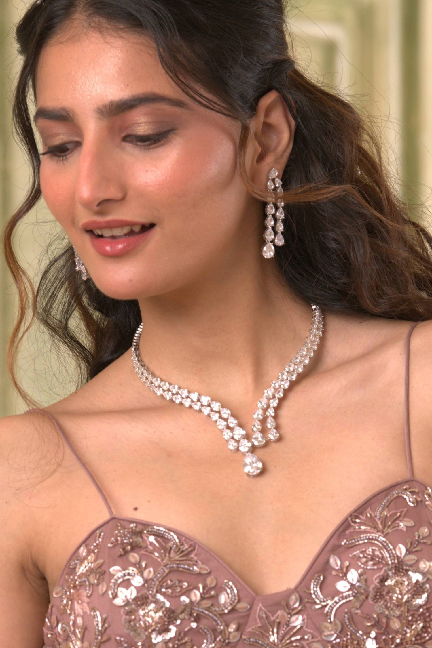 Ireena Diamond Necklace Set