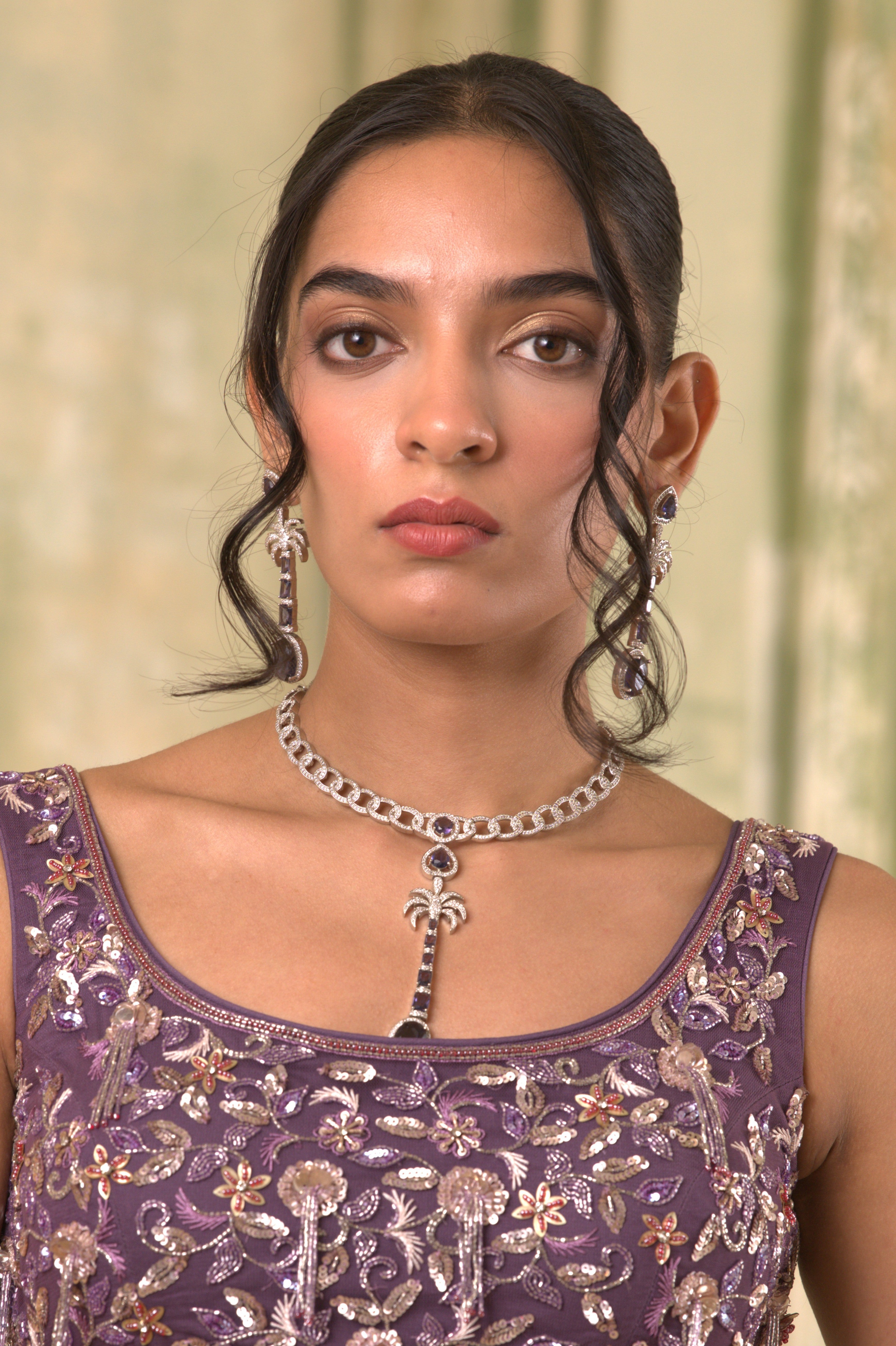 Erin Diamond Necklace Set