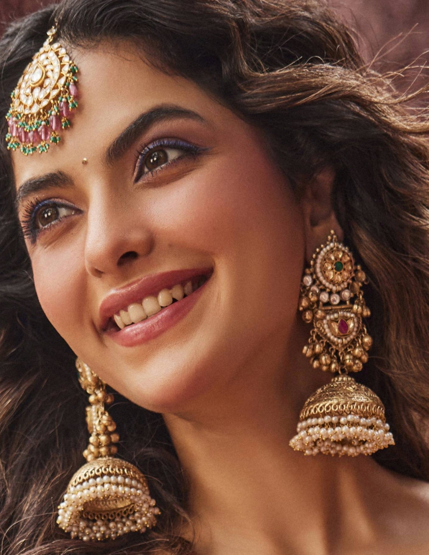 Miera Gold Jhumkas