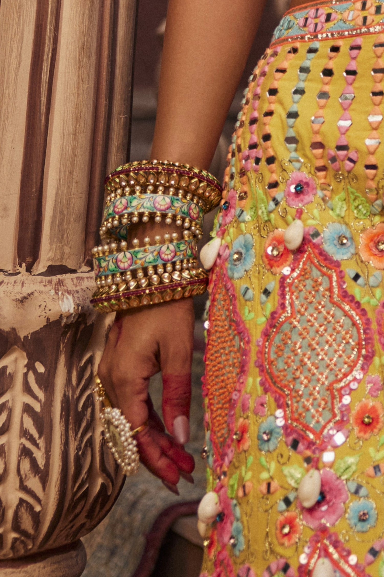 Kundan Meena Bangles