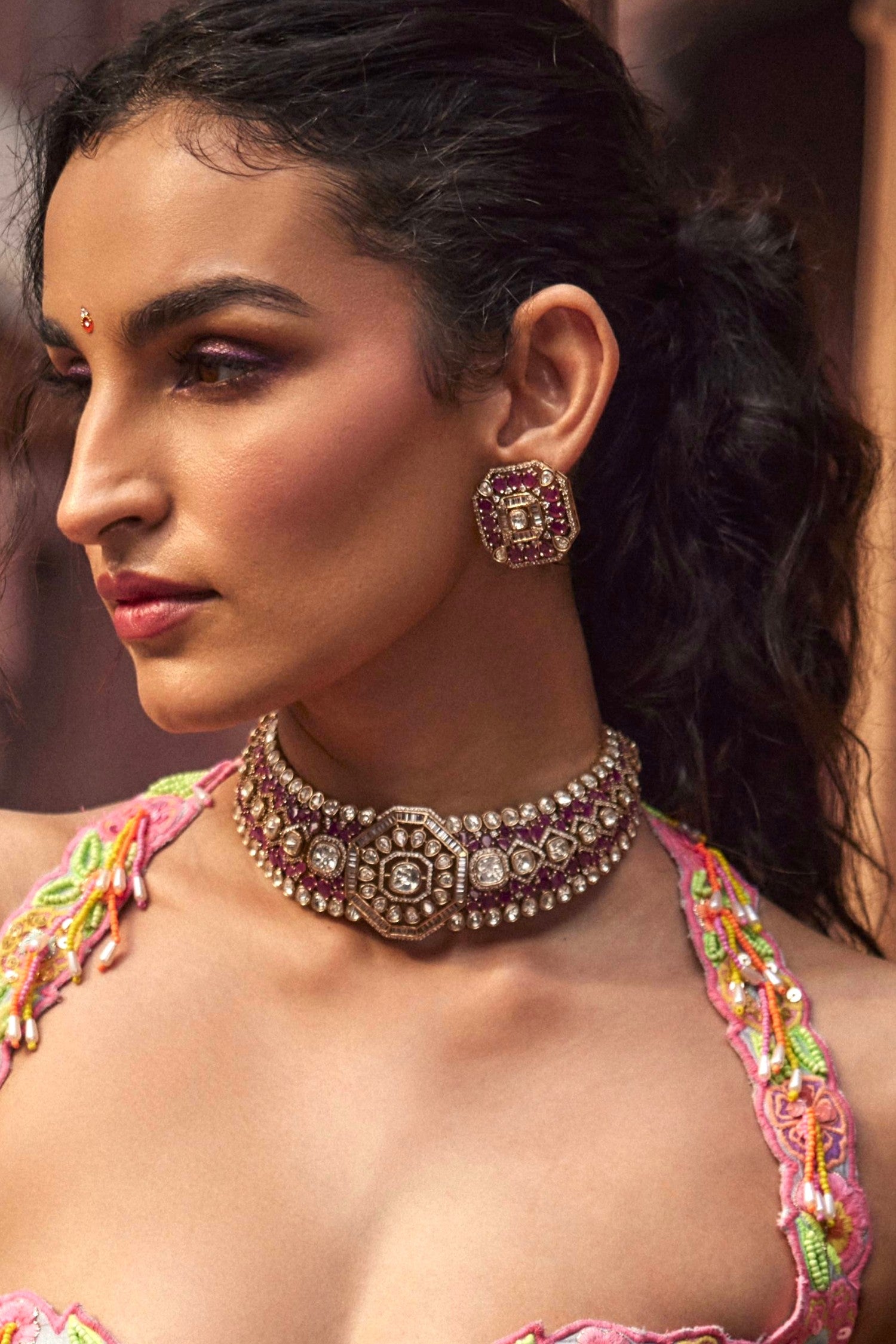 Diksha Polki Choker Set