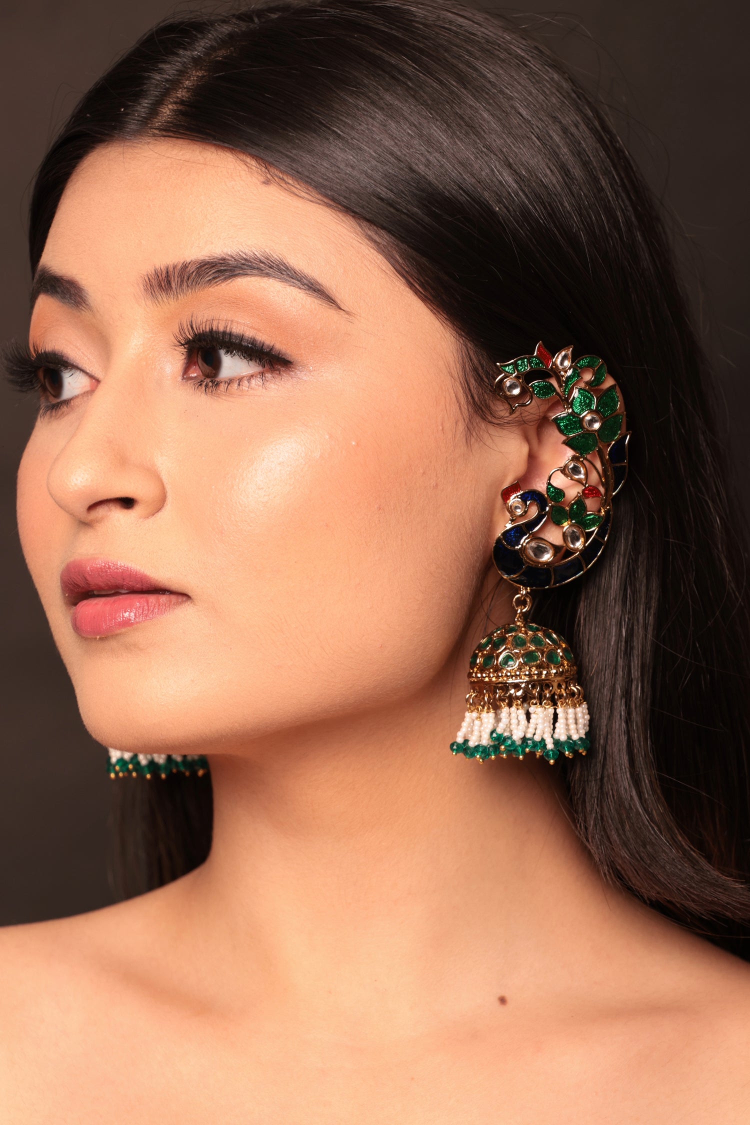 Rahini Ear Cuff Jhumkas