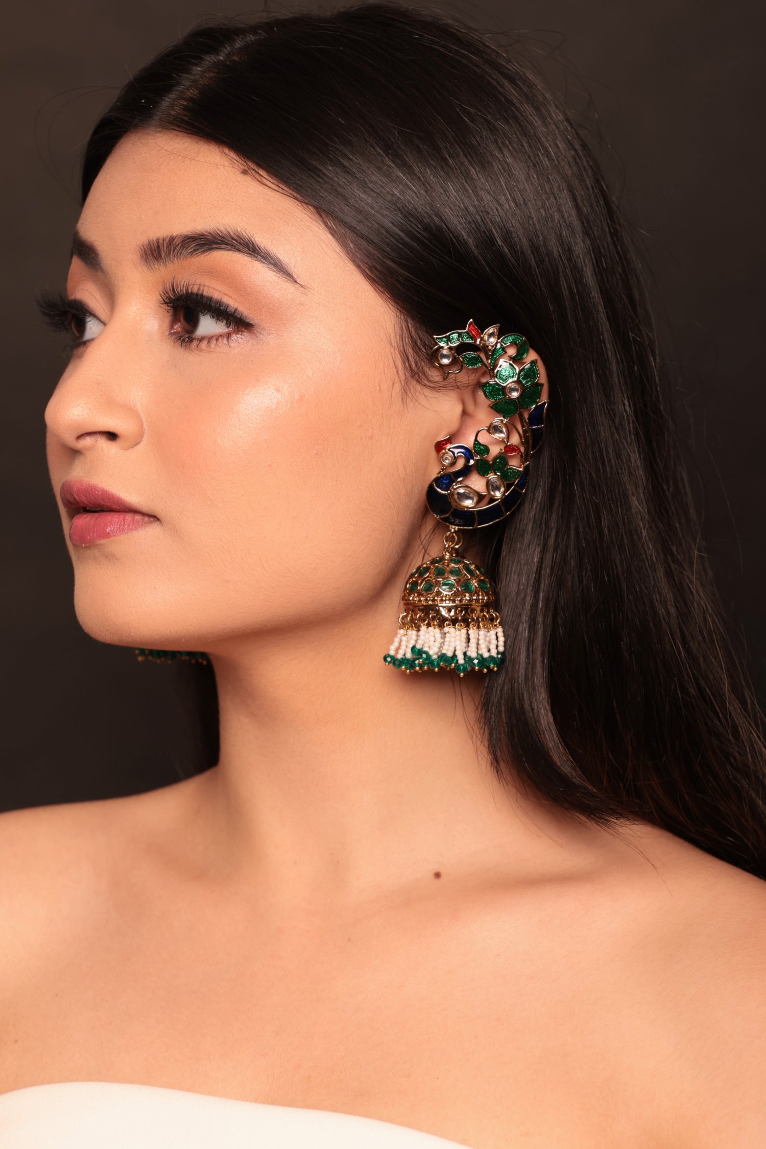Rahini Ear Cuff Jhumkas