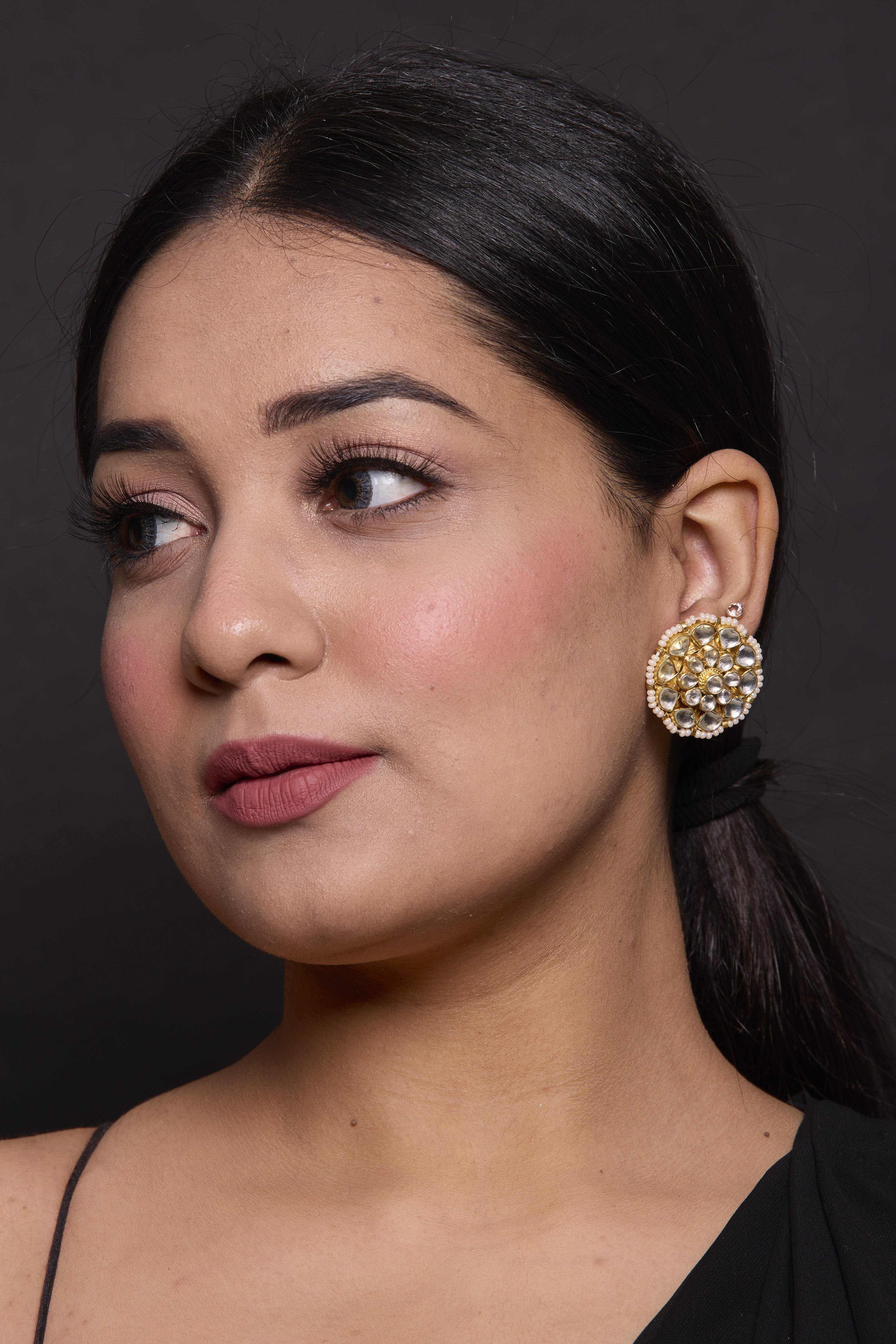 Eira Kundan Studs Earrings