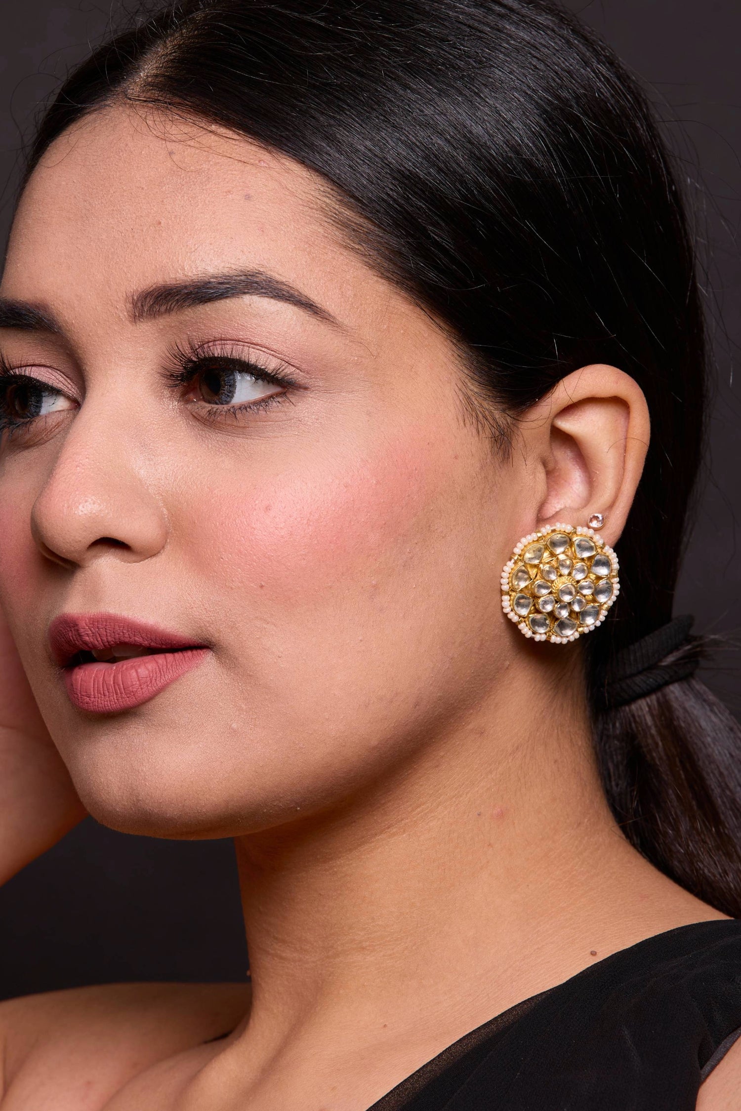 Eira Kundan Studs Earrings