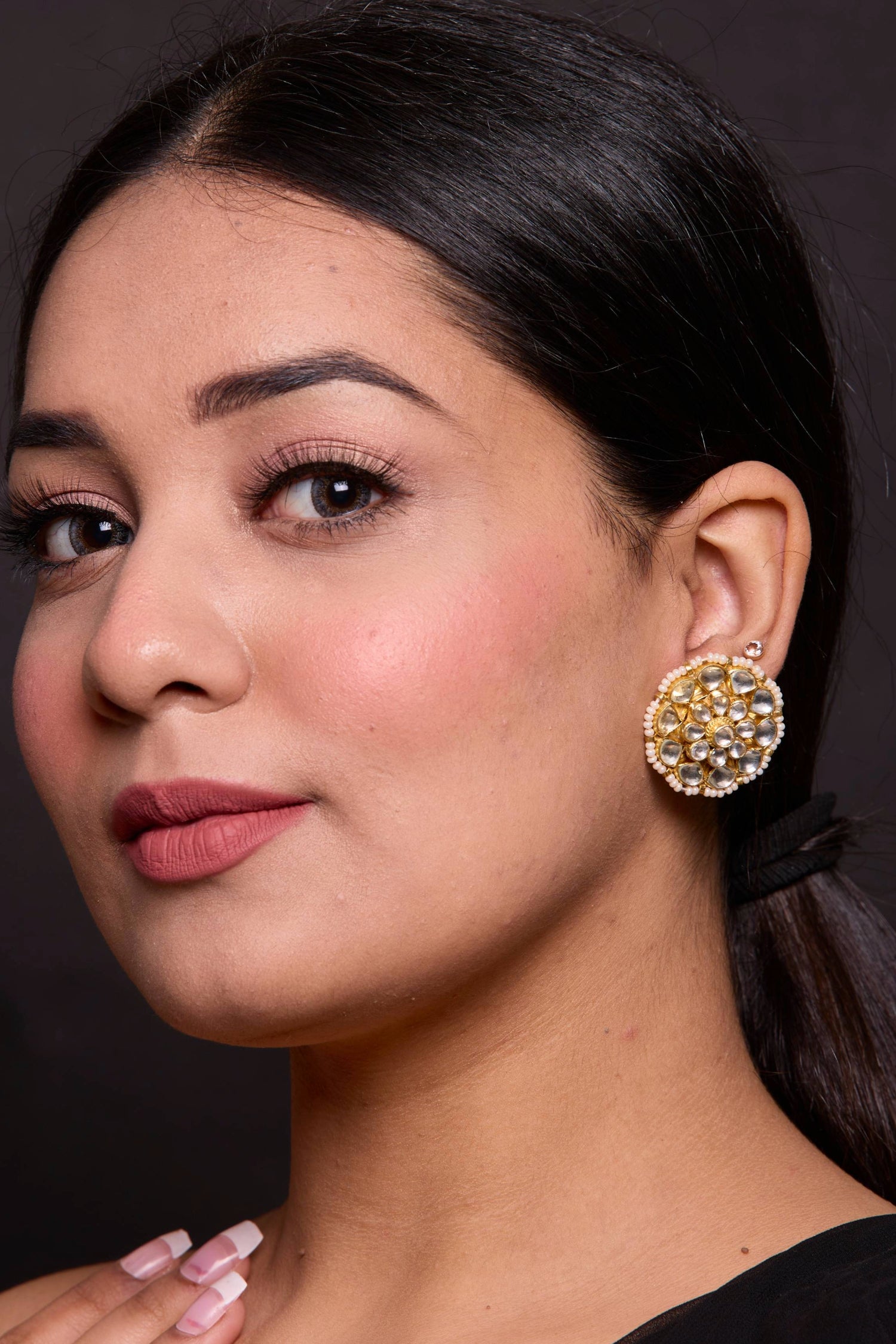 Eira Kundan Studs Earrings