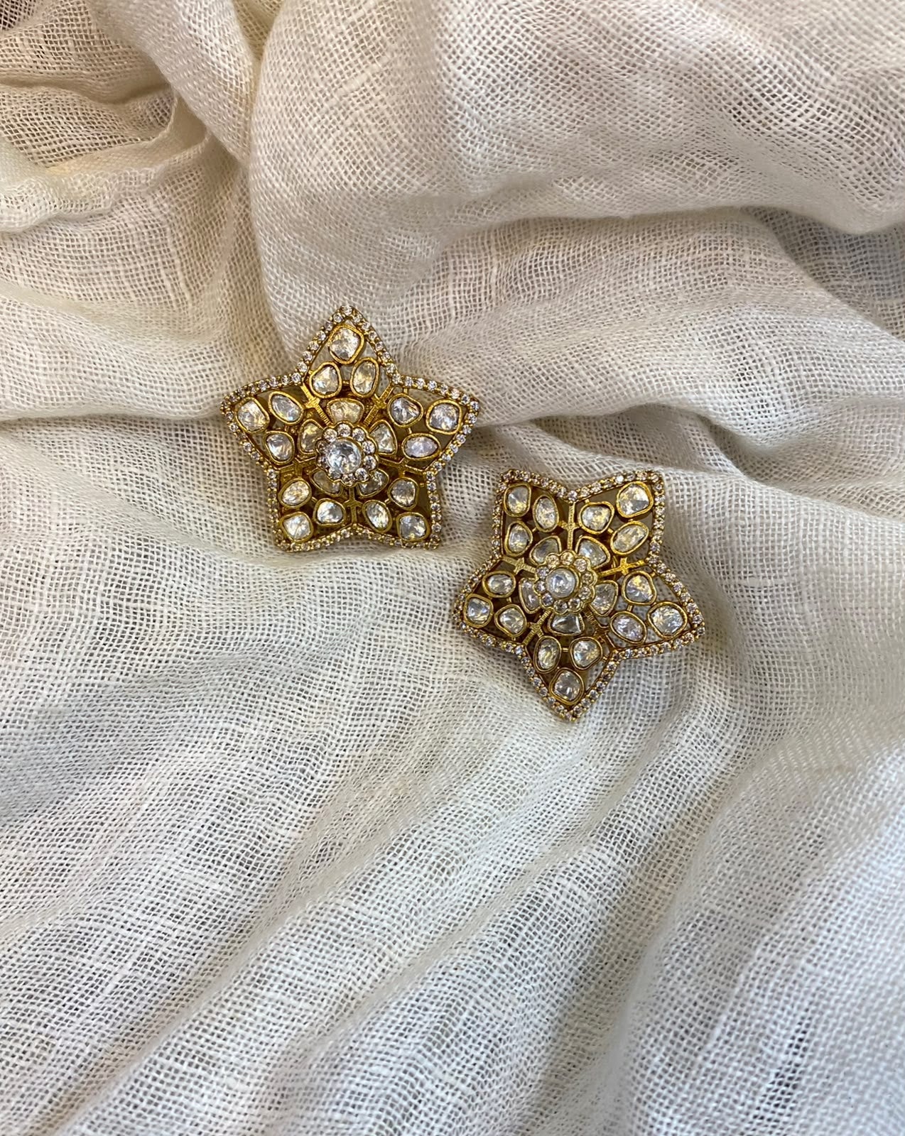 Mallika Polki Studs Earrings