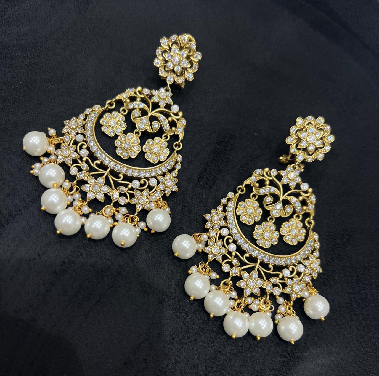 Neela Handcrafted Gold Earrings