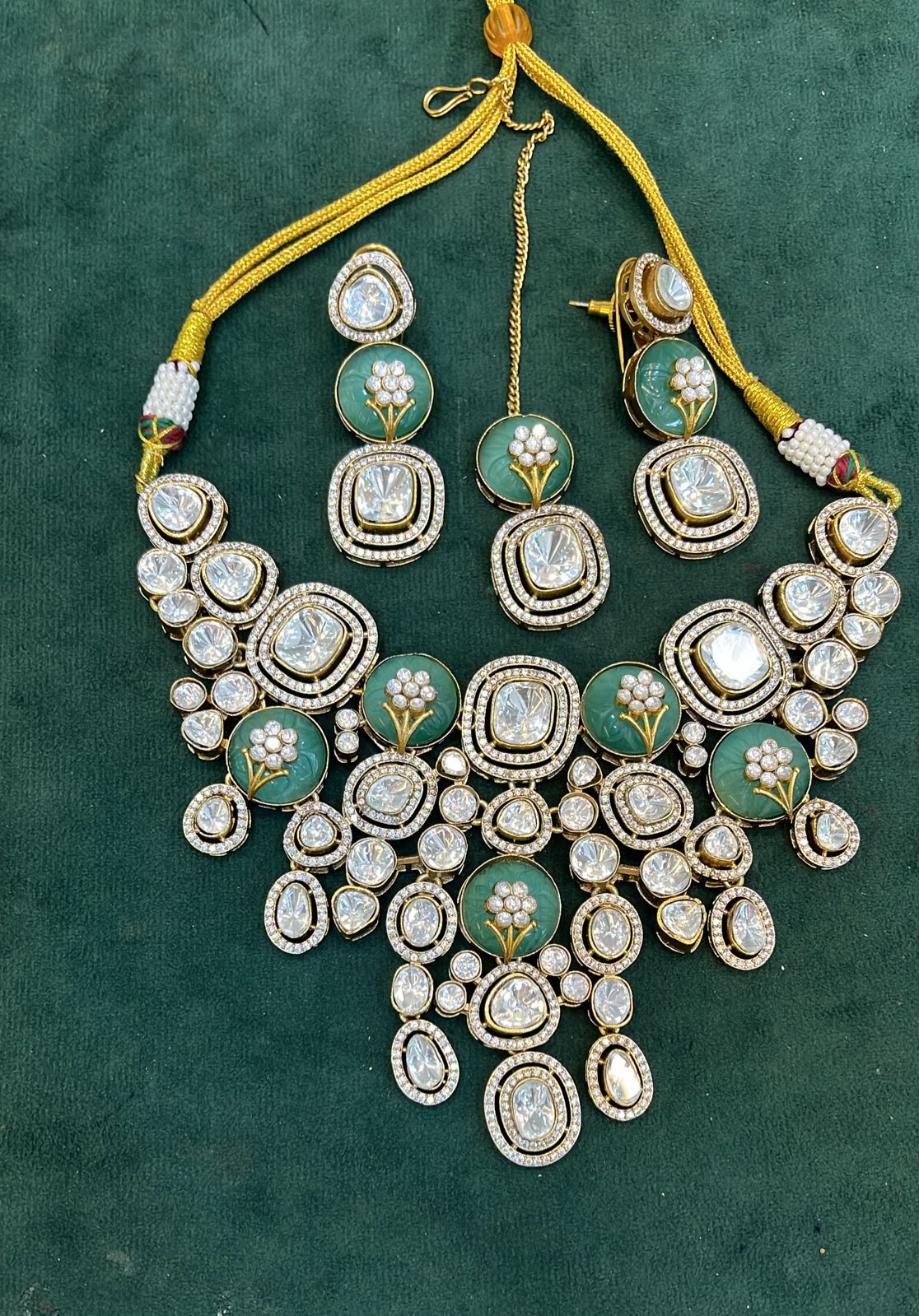 Raheeka Polki Kundan Set