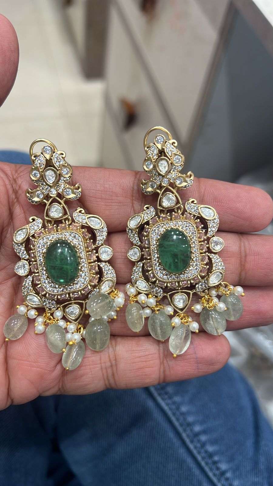 Disha Mint Polki Choker Set