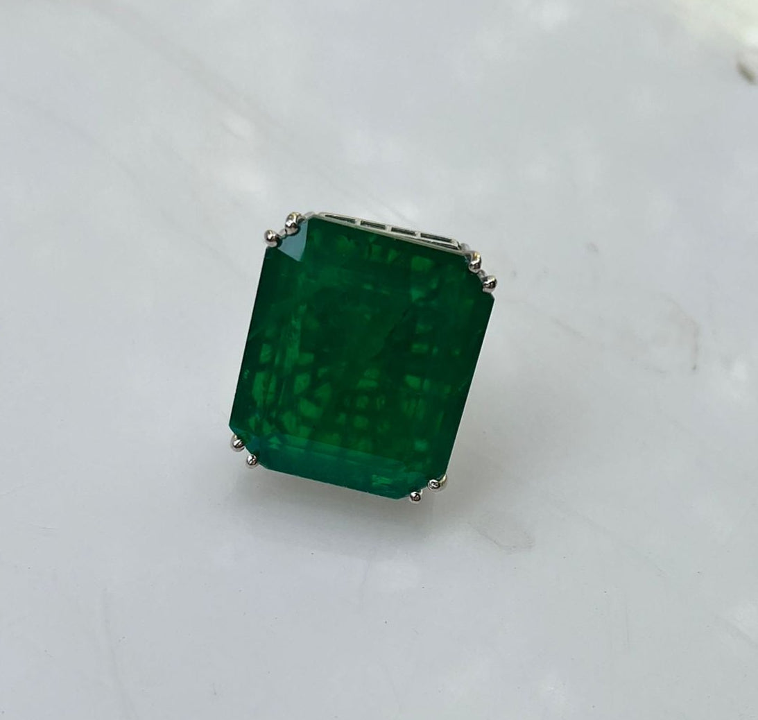 Emerald Doublet Ring