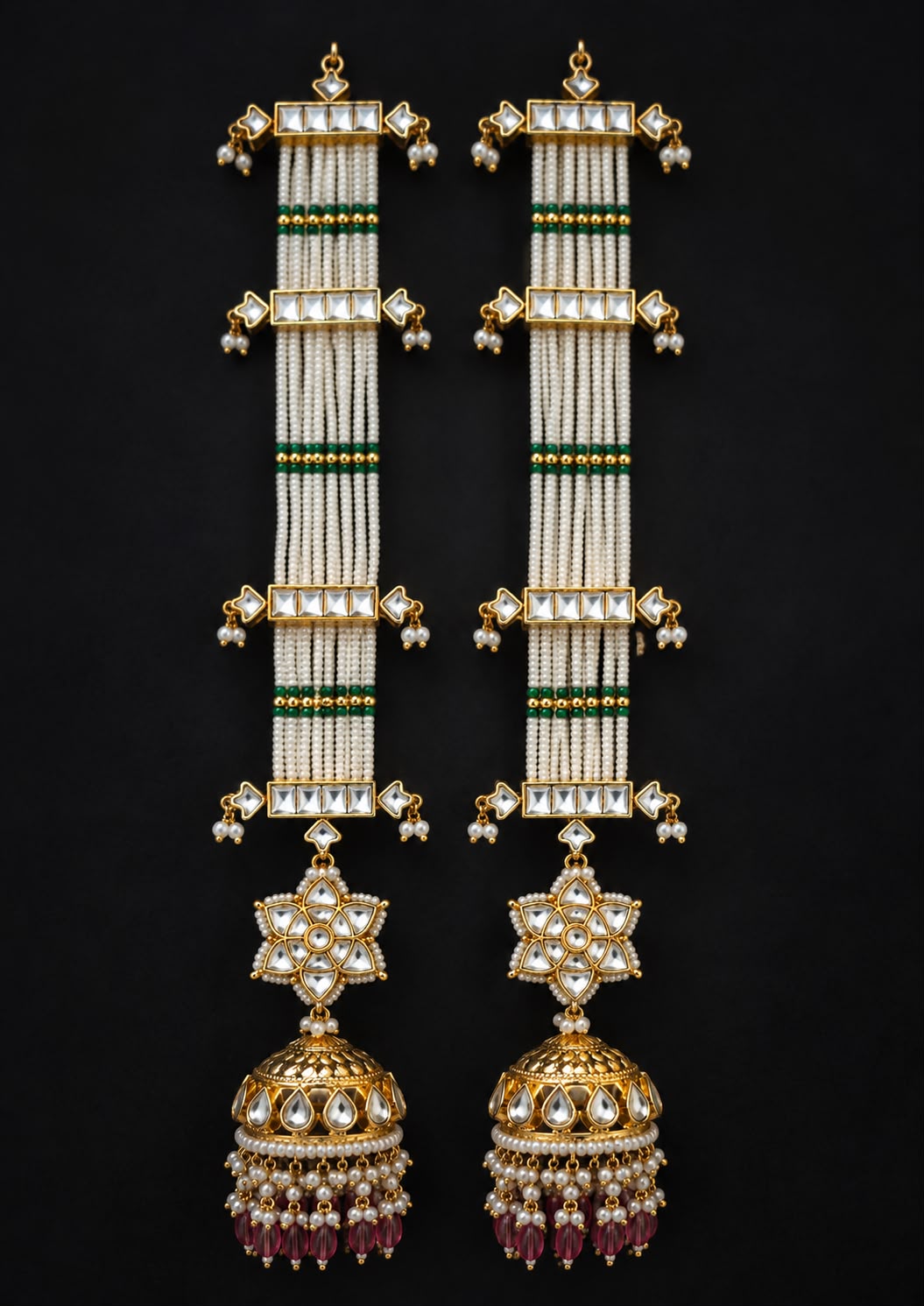 Swadhi Pachi Kundan Earrings