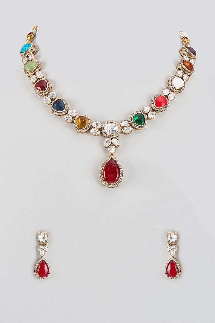 Fleury Polki Necklace Set