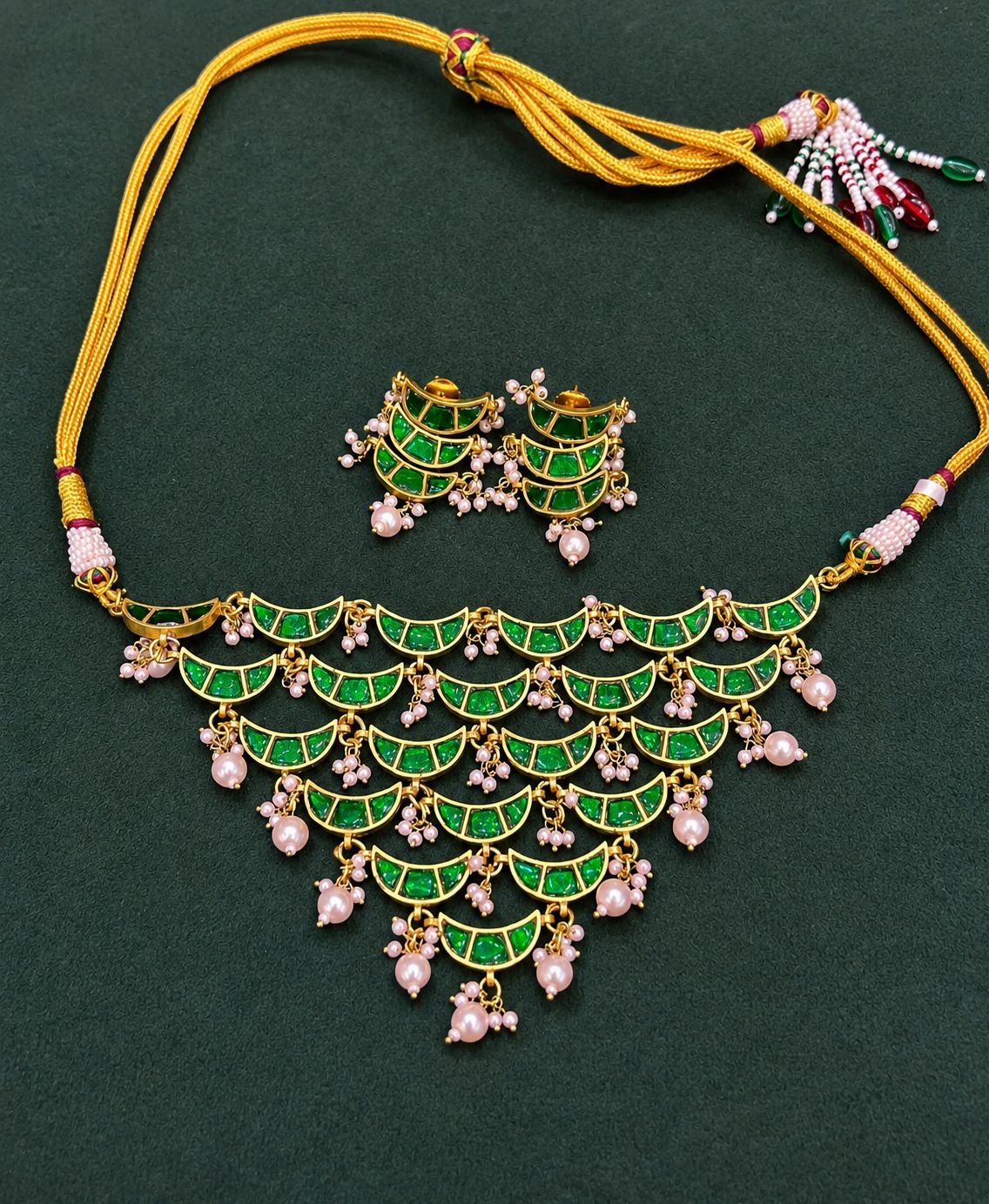 Parvati Pachi Kundan Set