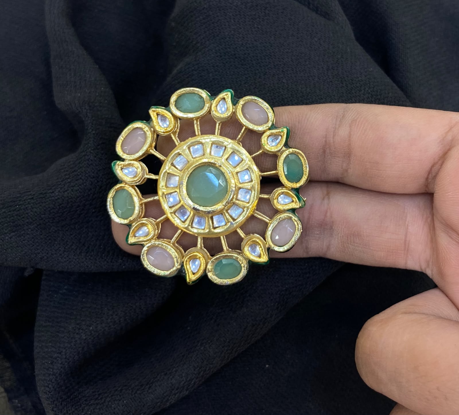 Kundan Meena Ring