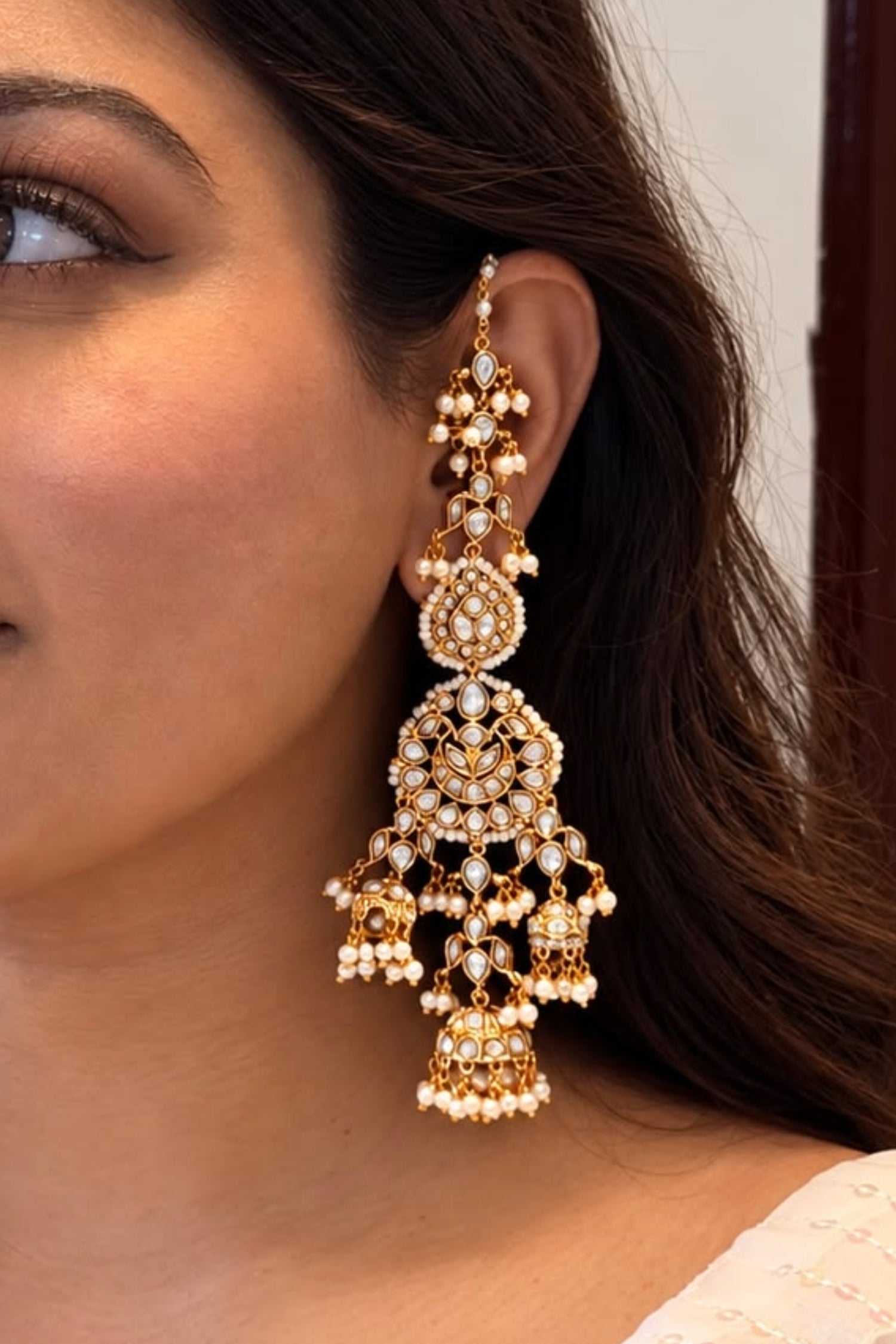 Preiti Polki Kundan Earrings
