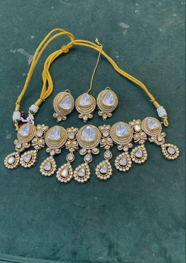 Anvi Polki Kundan Choker Set