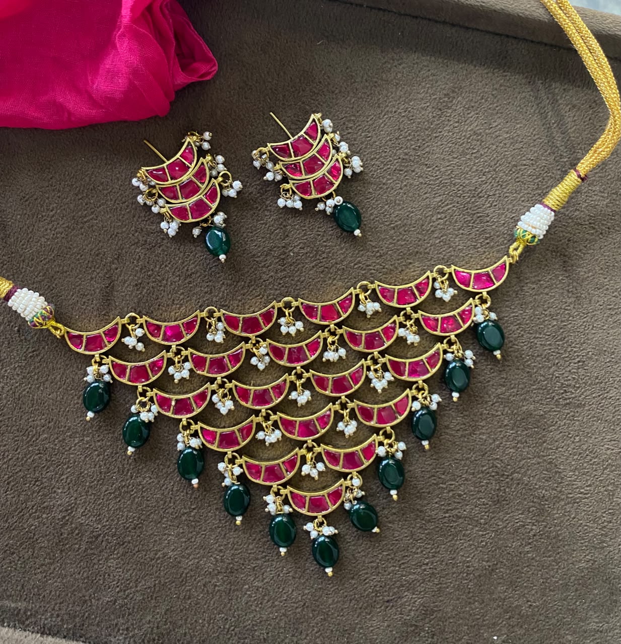 Parvati Pachi Kundan Set