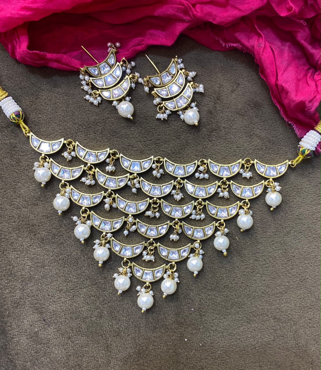 Parvati Pachi Kundan Set