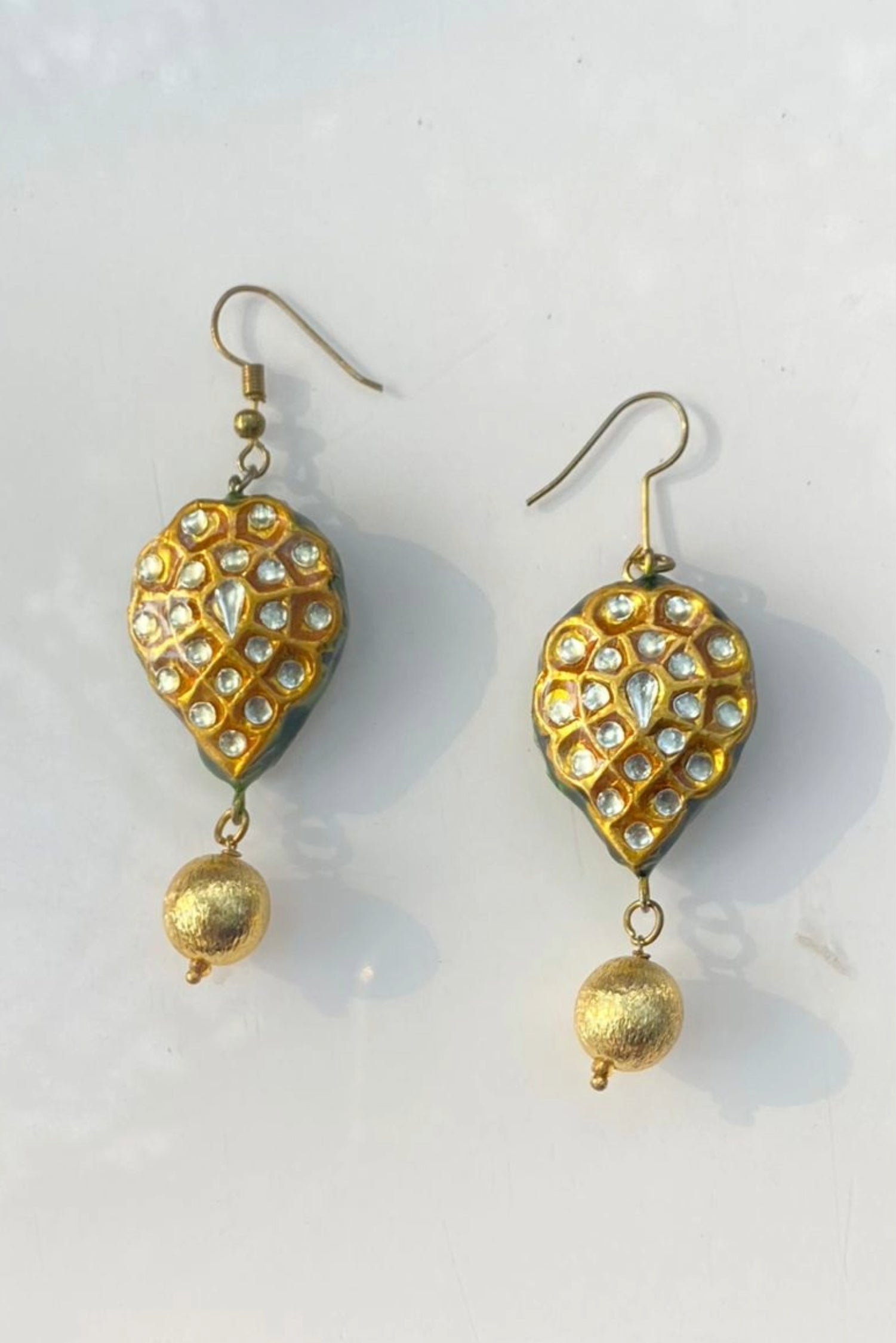 Gold Plated Kundan Earrings