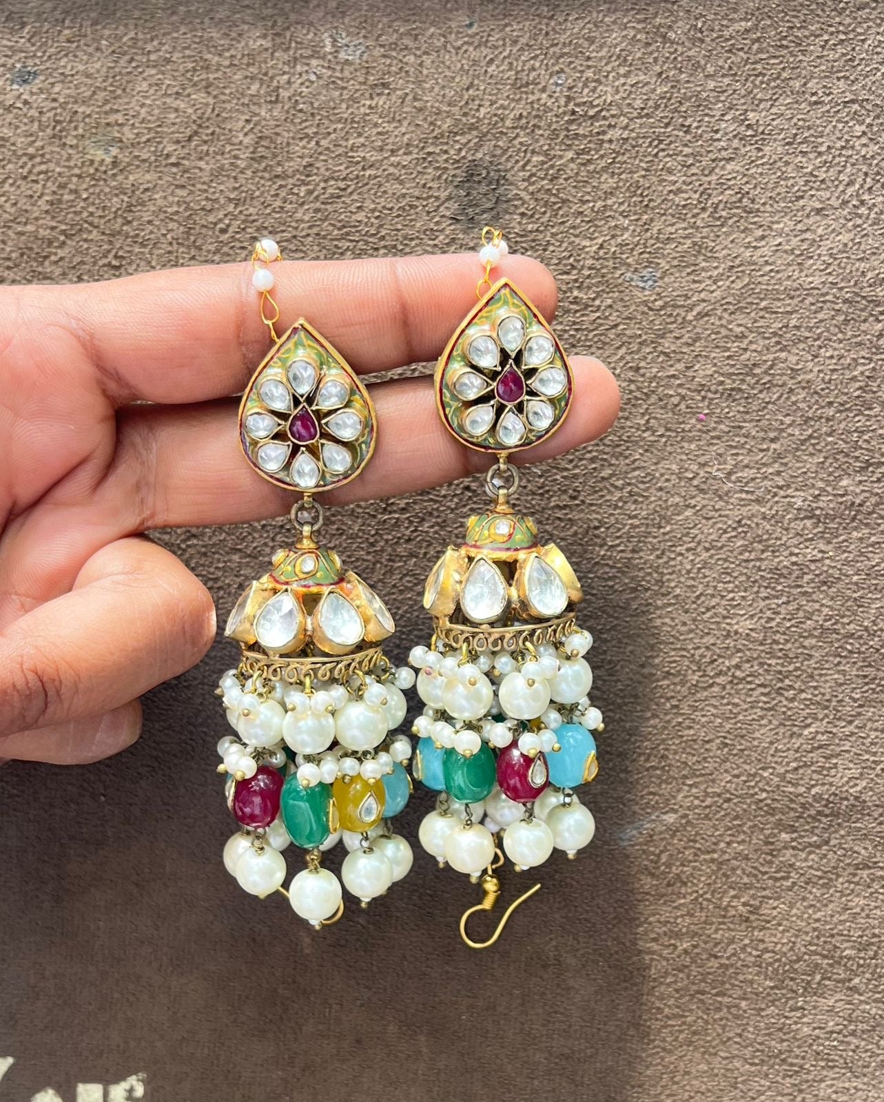 Zeevi Polki Kundan Set