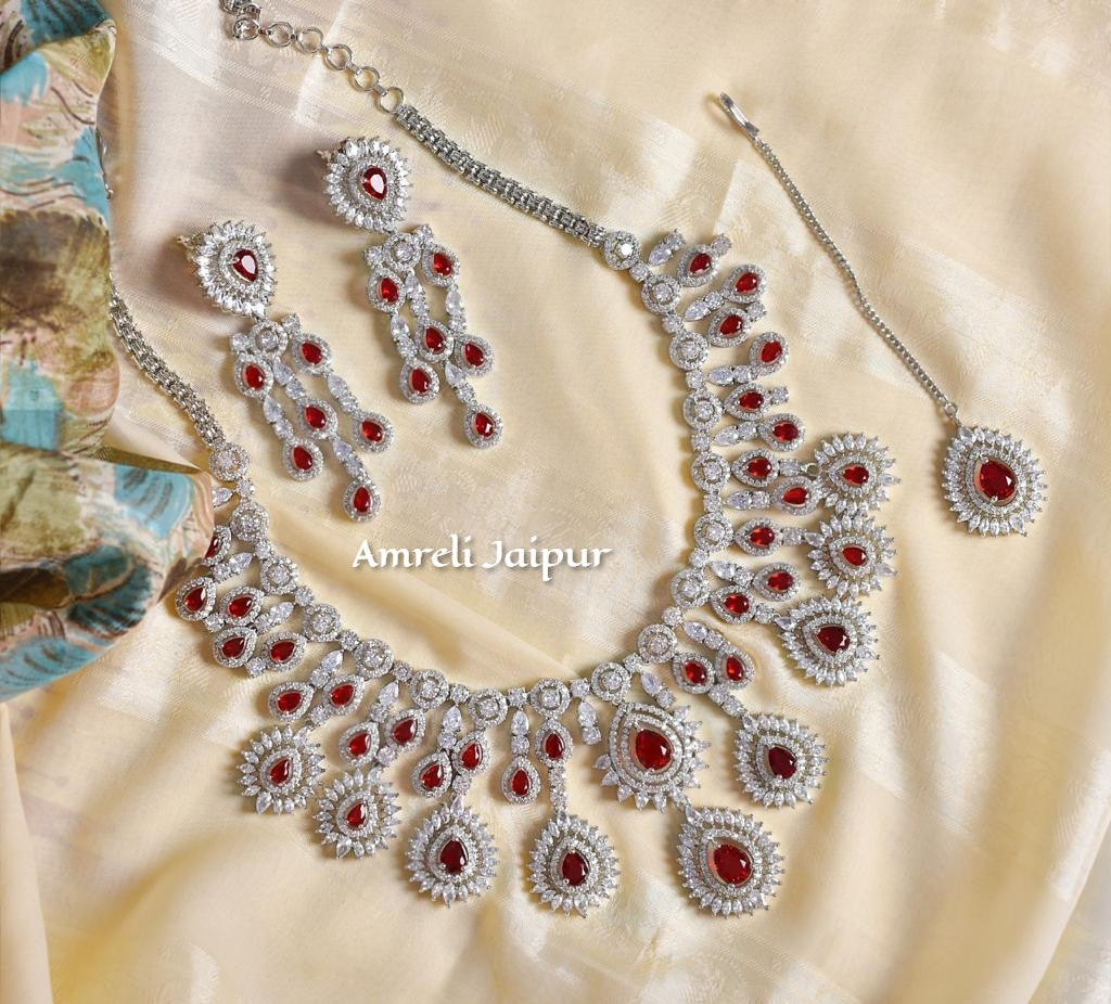 Erina Ruby Necklace Set