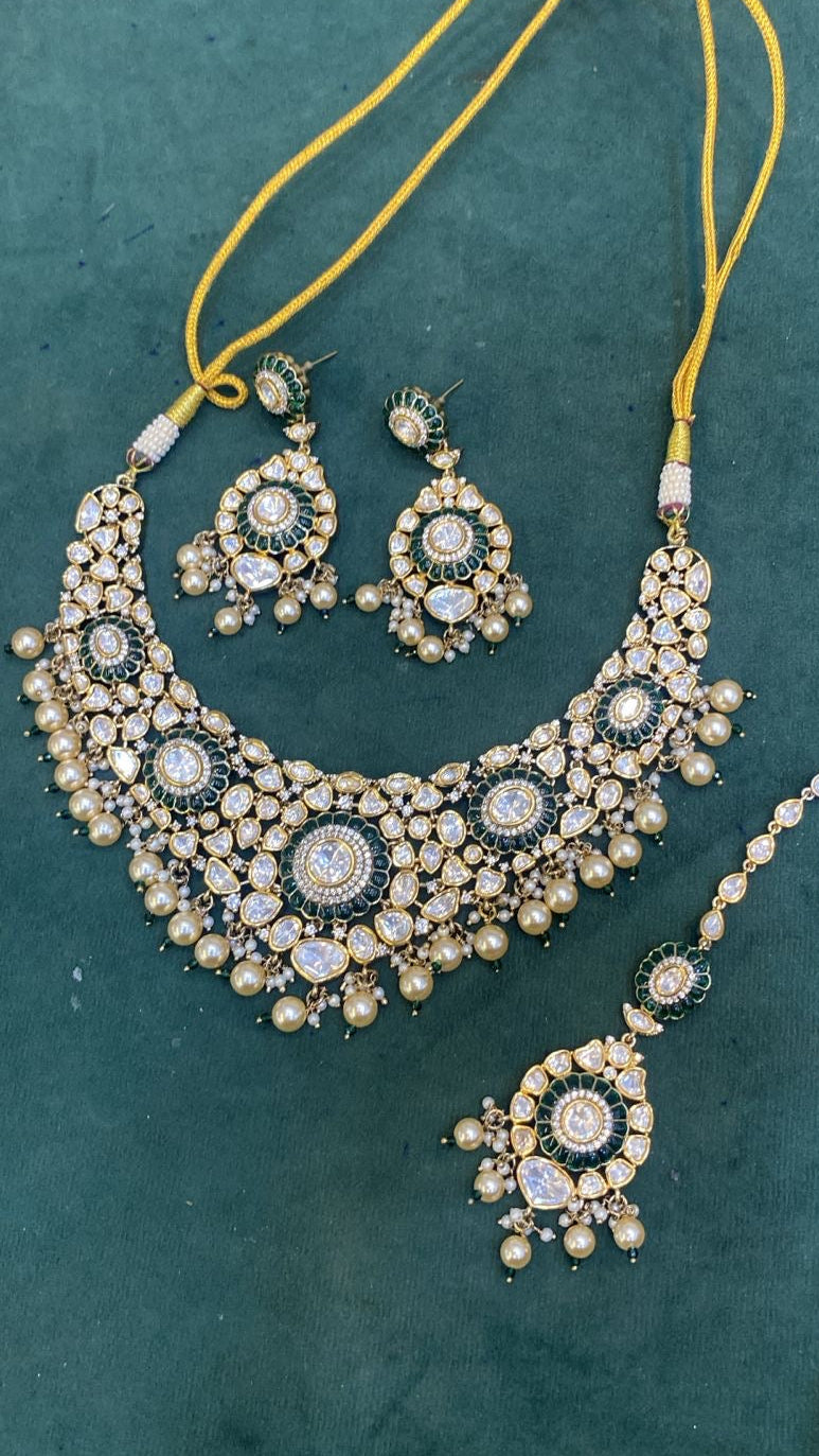 Drisana Moissanite Polki Set
