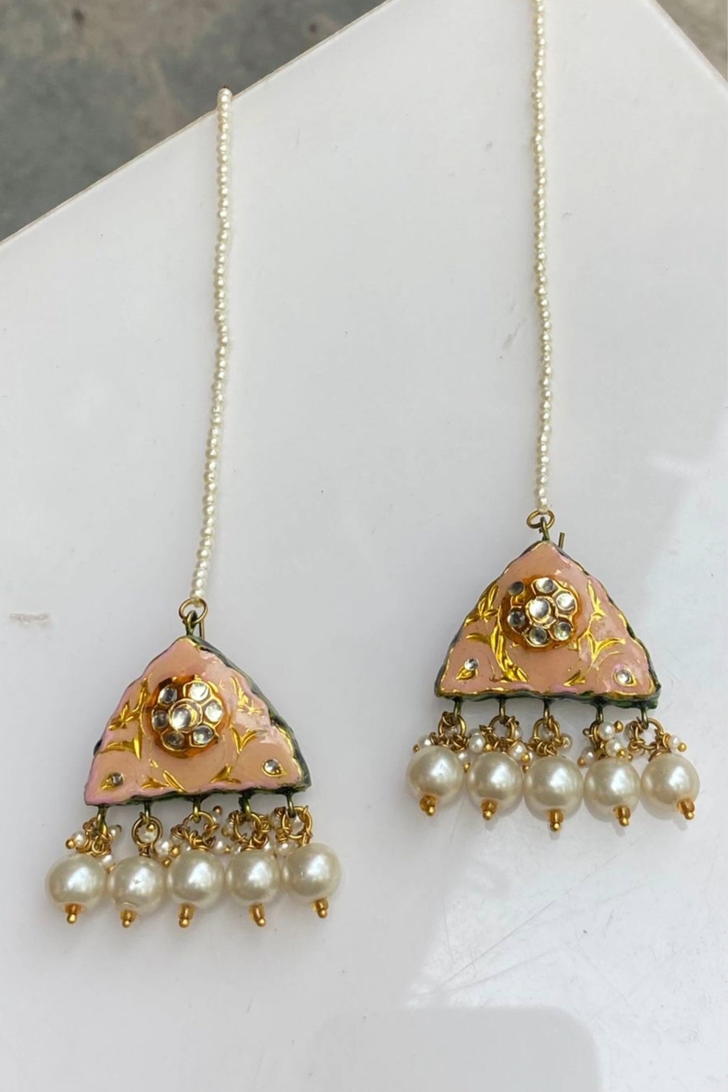 Gold Plated Kundan Earrings